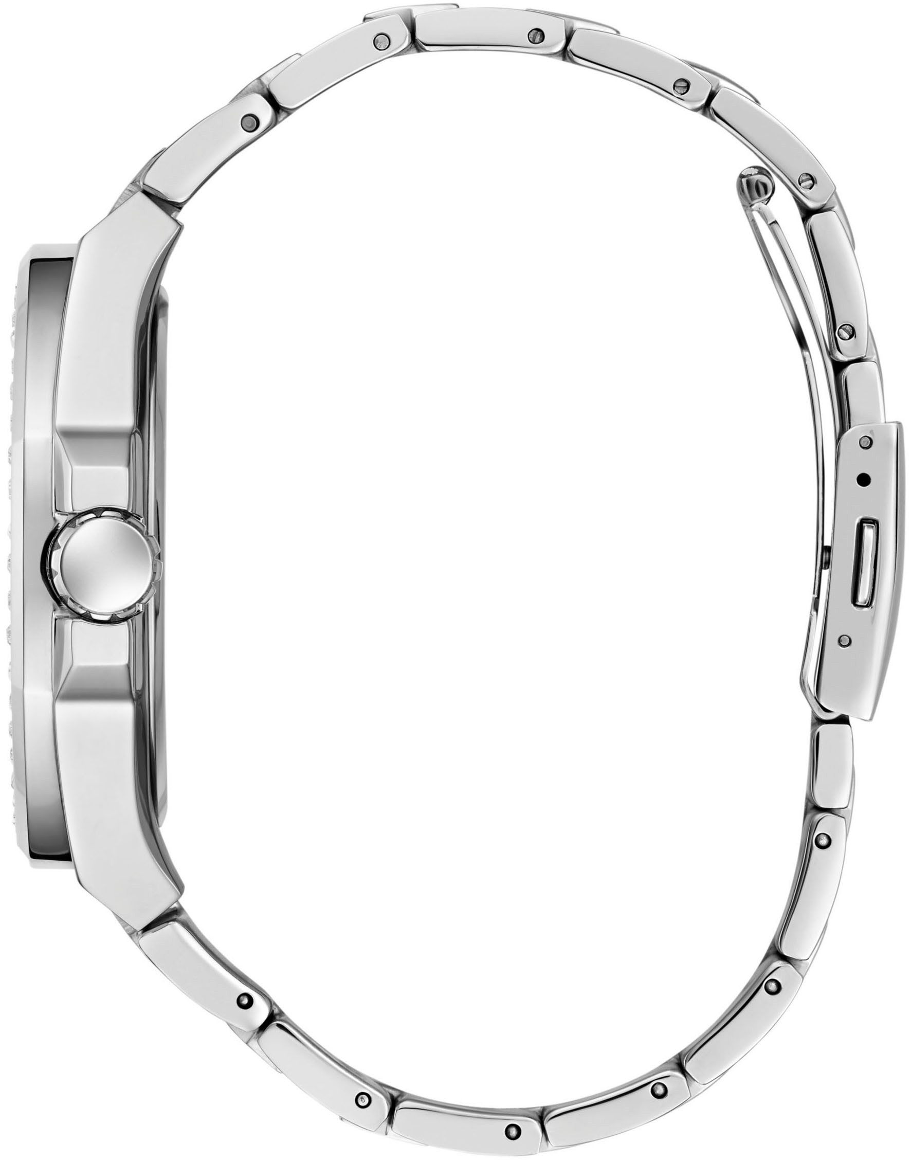 Guess Multifunctioneel horloge Empire Quartzhorloge, horloge, heren, datum, 12/24-uurs weergave, kristalstenen