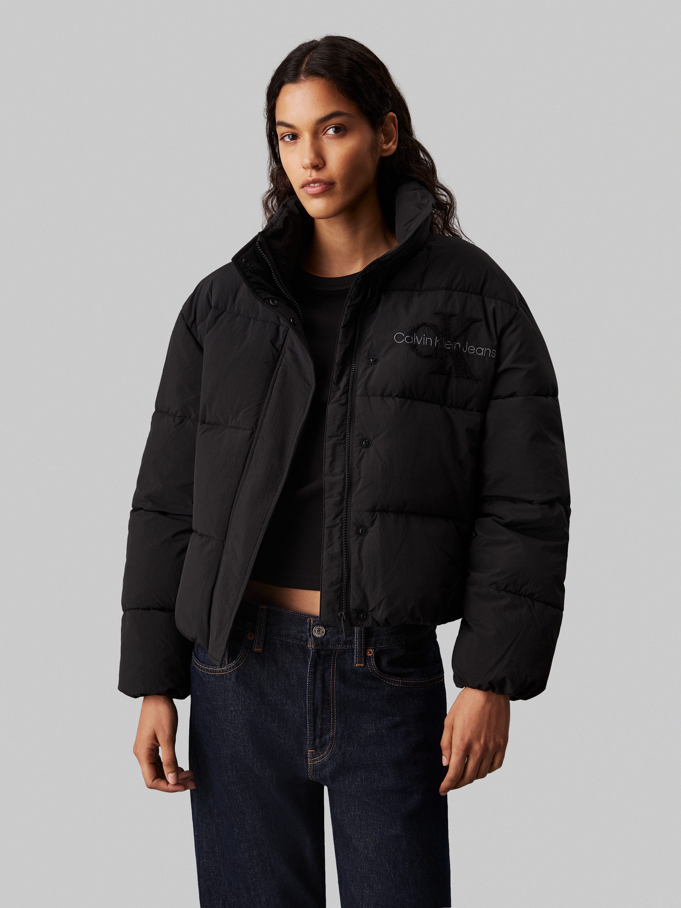 Calvin Klein Outdoorjack CHENILLE MONOLOGO PUFFER