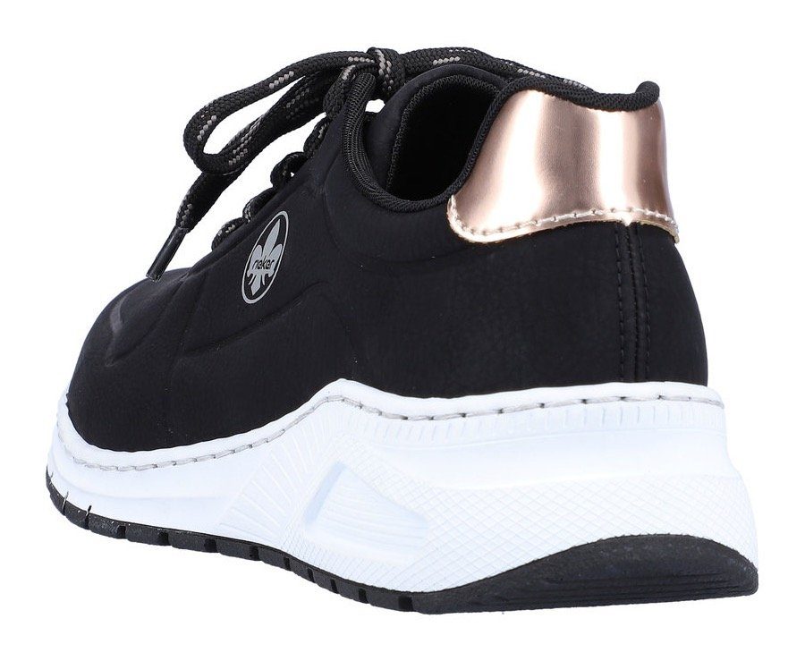 Rieker Sneakers met memosoft-binnenzool, vrijetijdsschoen, lage schoen, veterschoen
