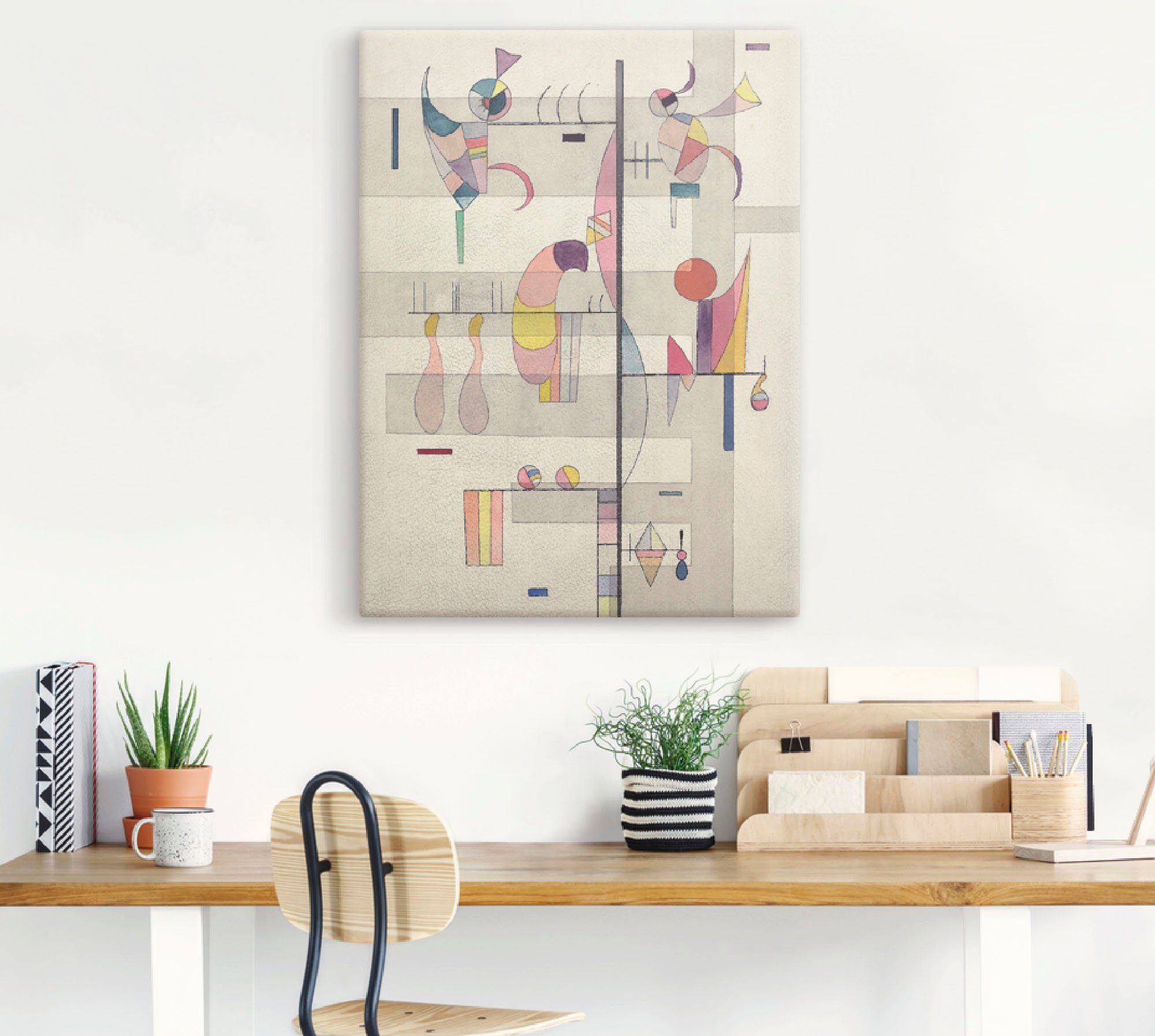 Artland Artprint op linnen Verdeling. 1934 gespannen op een spieraam