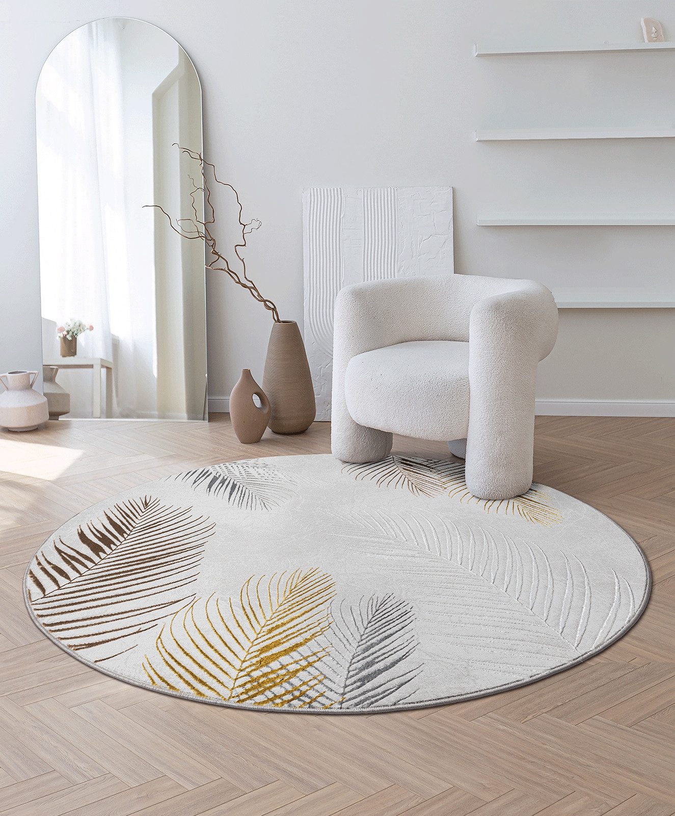 OTTO The carpet Vloerkleed Mila moderne woonkamer tapijt met elegant glanzende pool moderne vloerkleden grijs