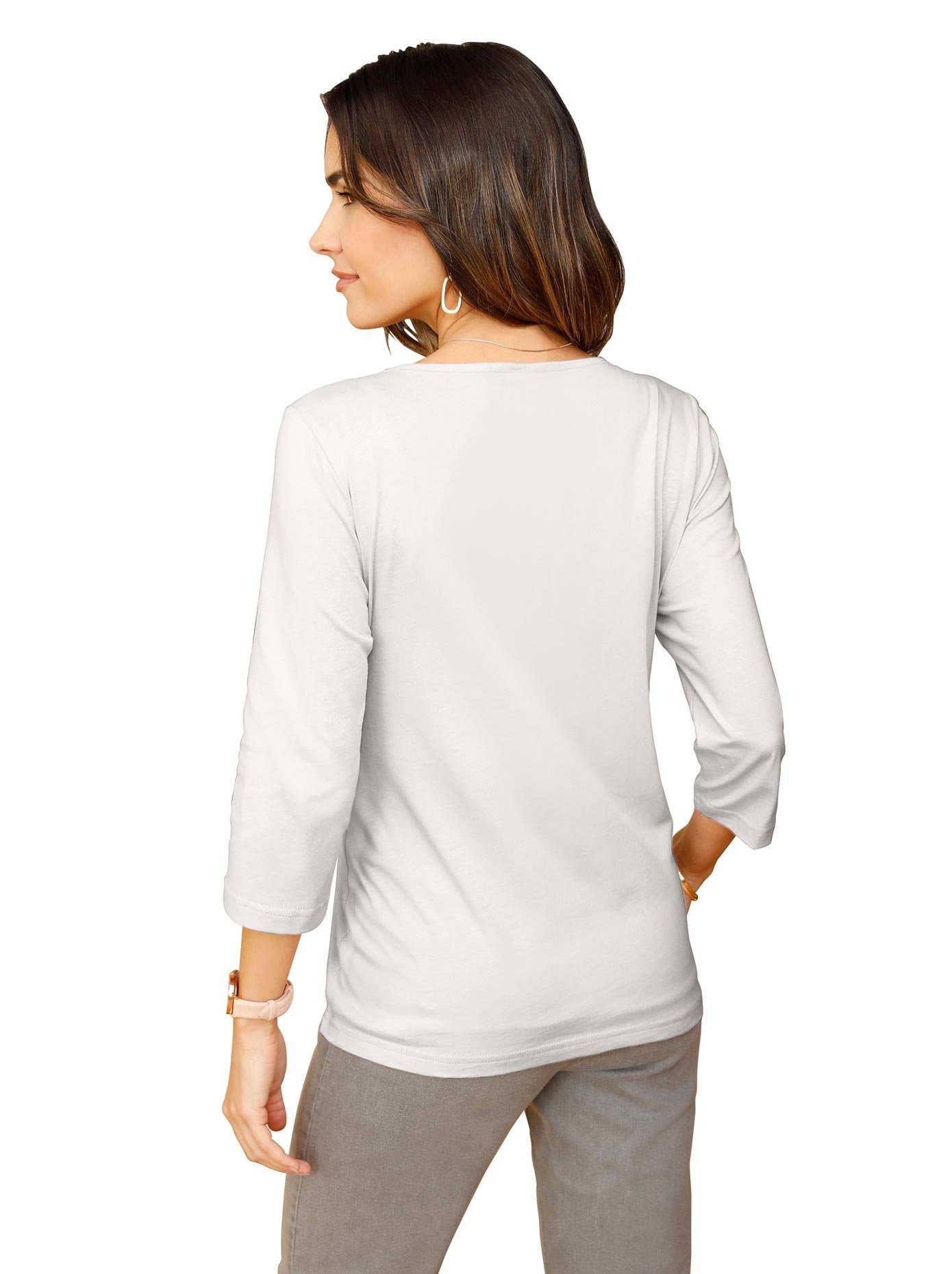 Classic Basics Shirt met 3/4-mouwen Shirt (1-delig)