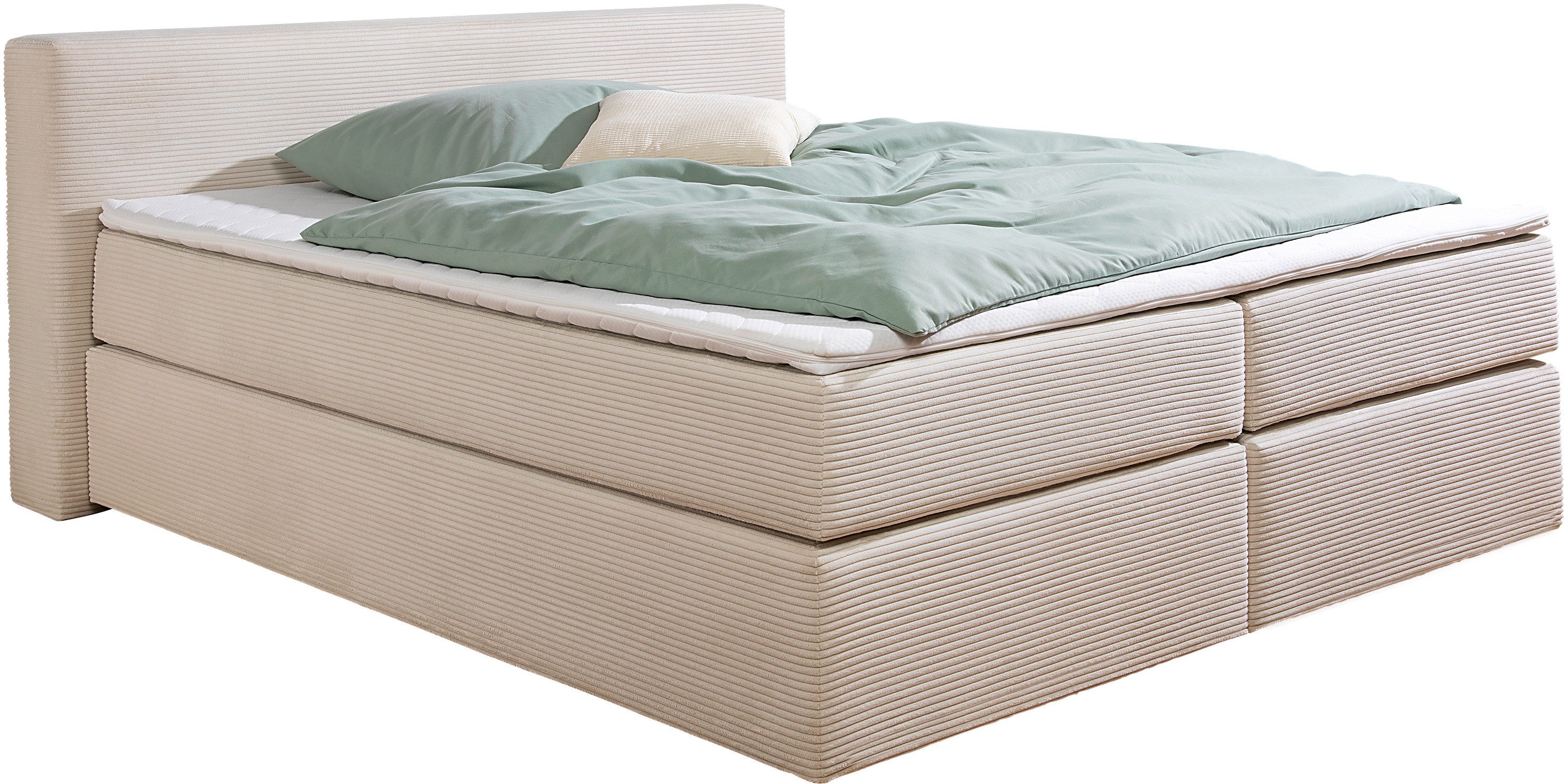 andas Boxspring Åby In cord bekleding, optioneel met en zonder matras verkrijgbaar