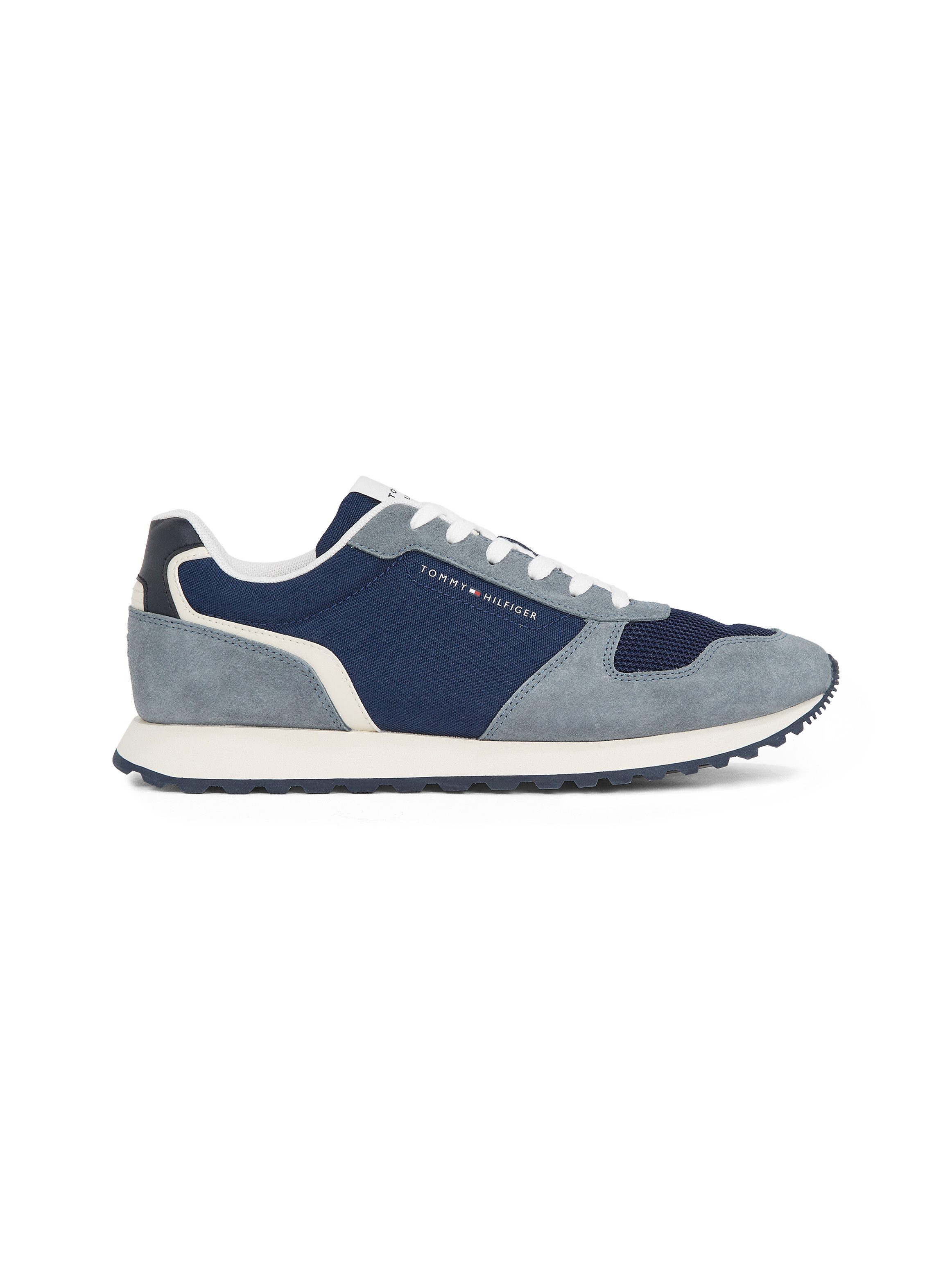Tommy Hilfiger Plateausneakers NEW RUNNER EVA MIX vrijetijdsschoen, lage schoen, veterschoen met contrastafwerkingen