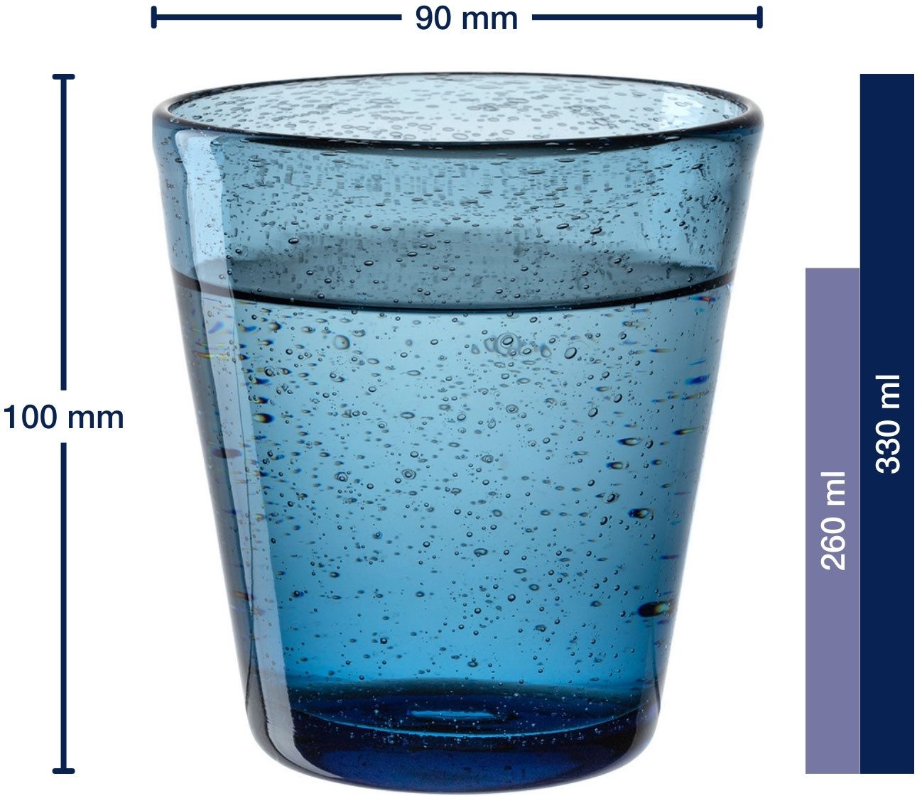 LEONARDO Glazenset Drinkglas BURANO, 330 ml, 4-stuks set (set)