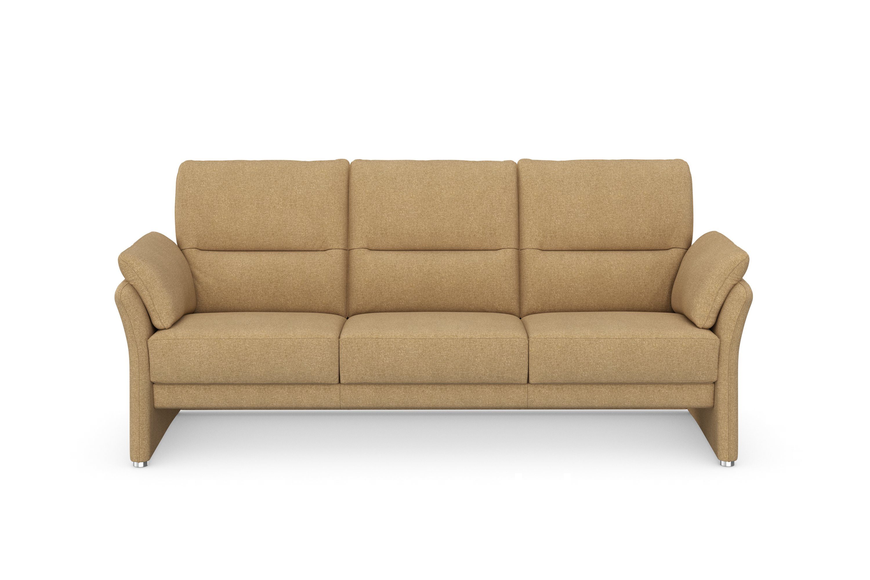 DOMO collection 3-zitsbank Pina tijdloos en elegant, smalle armleuningen, compacte afmetingen
