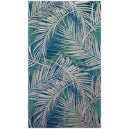 bodenmeister fotobehang palmbladeren groen blauw blauw