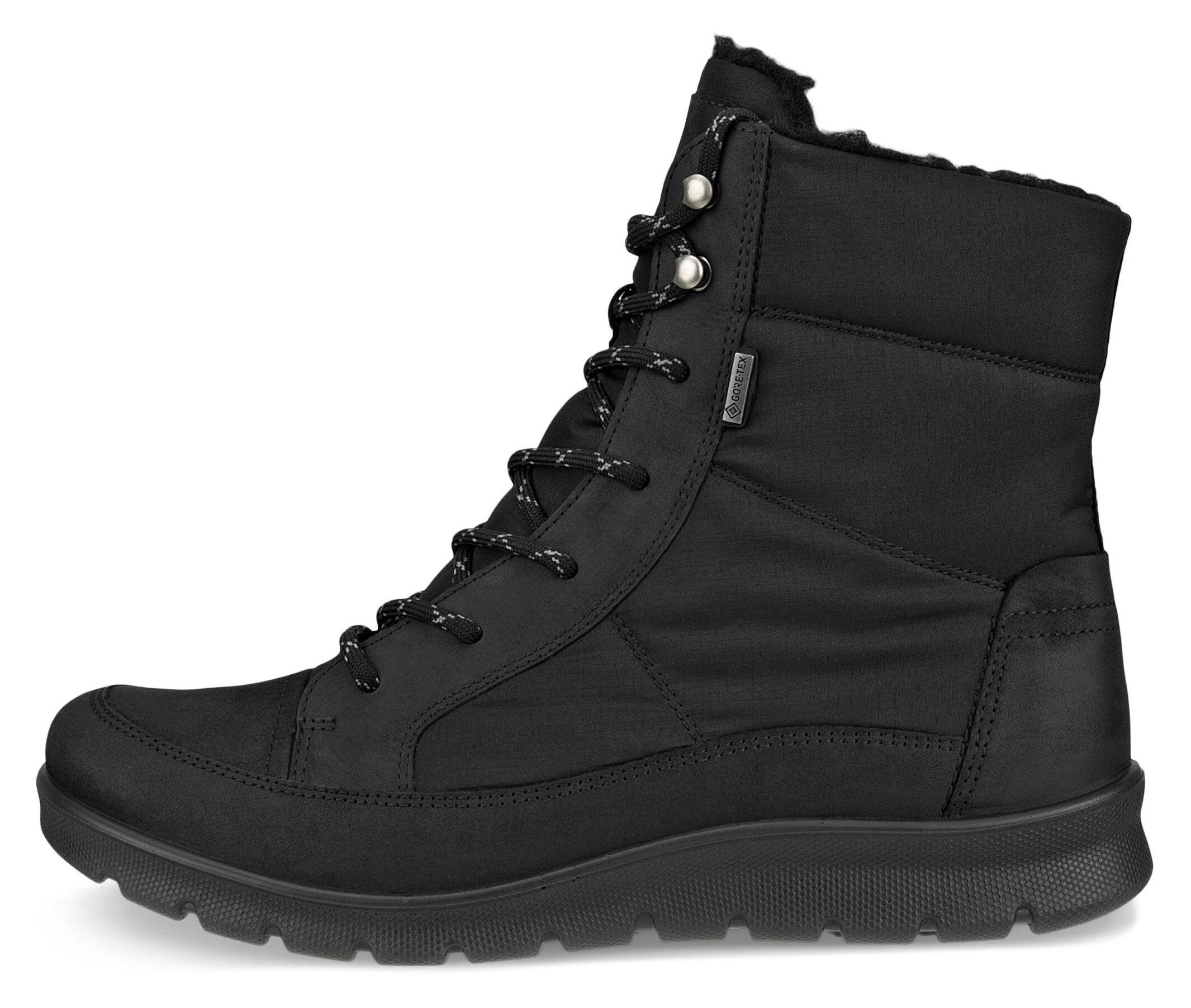 Ecco Winterlaarzen Babett Boot Veterboots, enkellaarsje met waterdichte GORE TEX-membraan