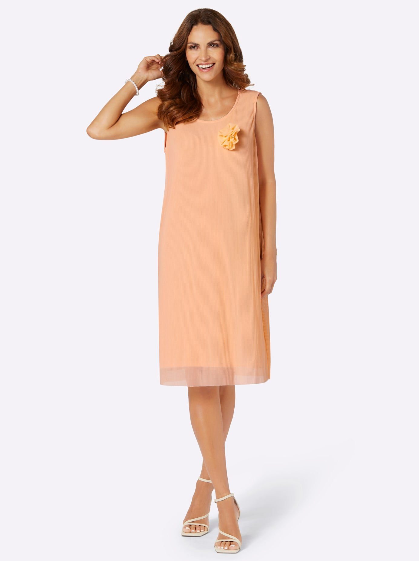 Lady Jerseyjurk dames jerseyjurken maat 52 oranje