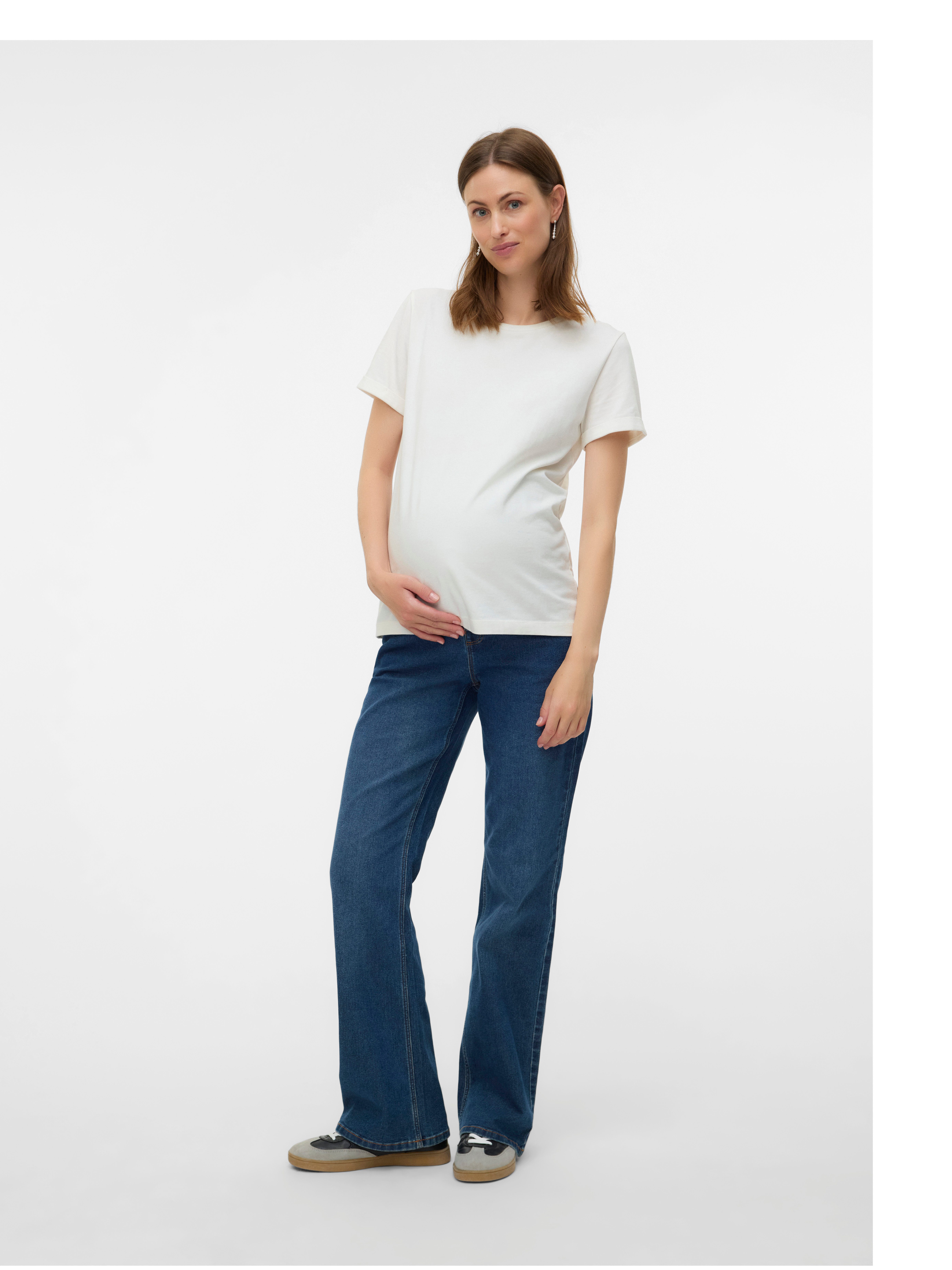 Mamalicious Zwangerschapsjeans MLEDINA FLARED DB JEANS NOOS