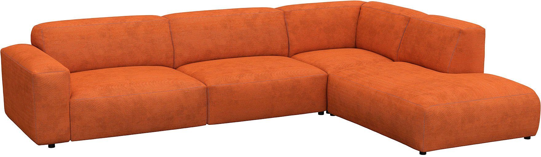 FLEXLUX Hoekbank Lucera, super comfortabel door hoogwaardige zitconstructie met koudschuim