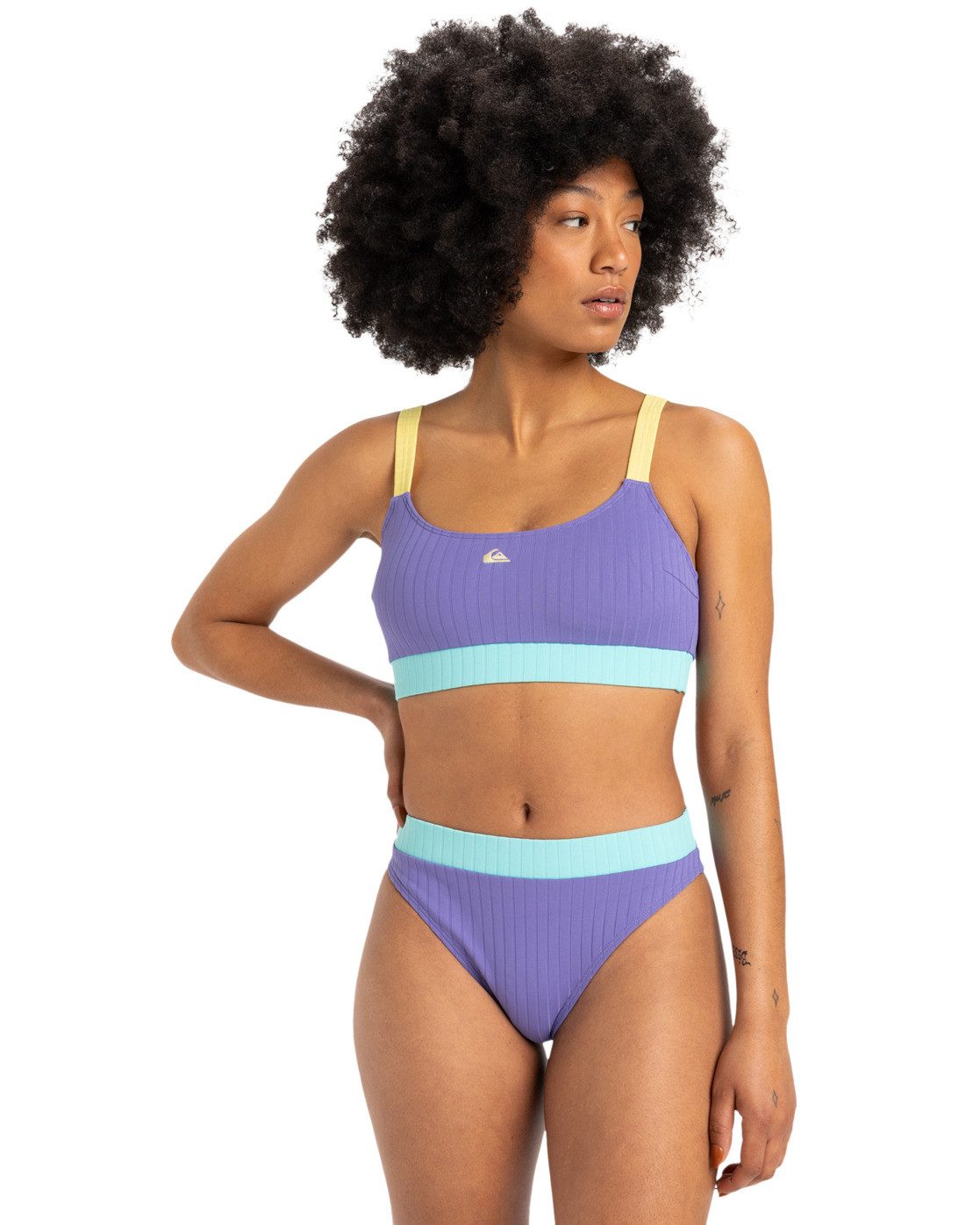Quiksilver Bikinibroekje Hi Cut dames bikinibroekjes maat XS paars