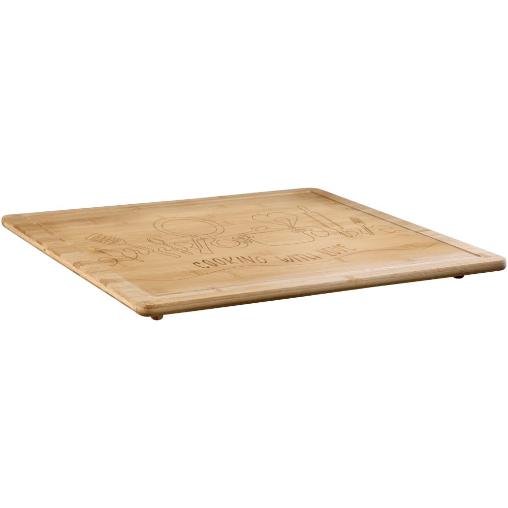 KESPER for kitchen & home Afdekplaat fornuis Forbuisbedekking, liefde, bamboe (1-delig)