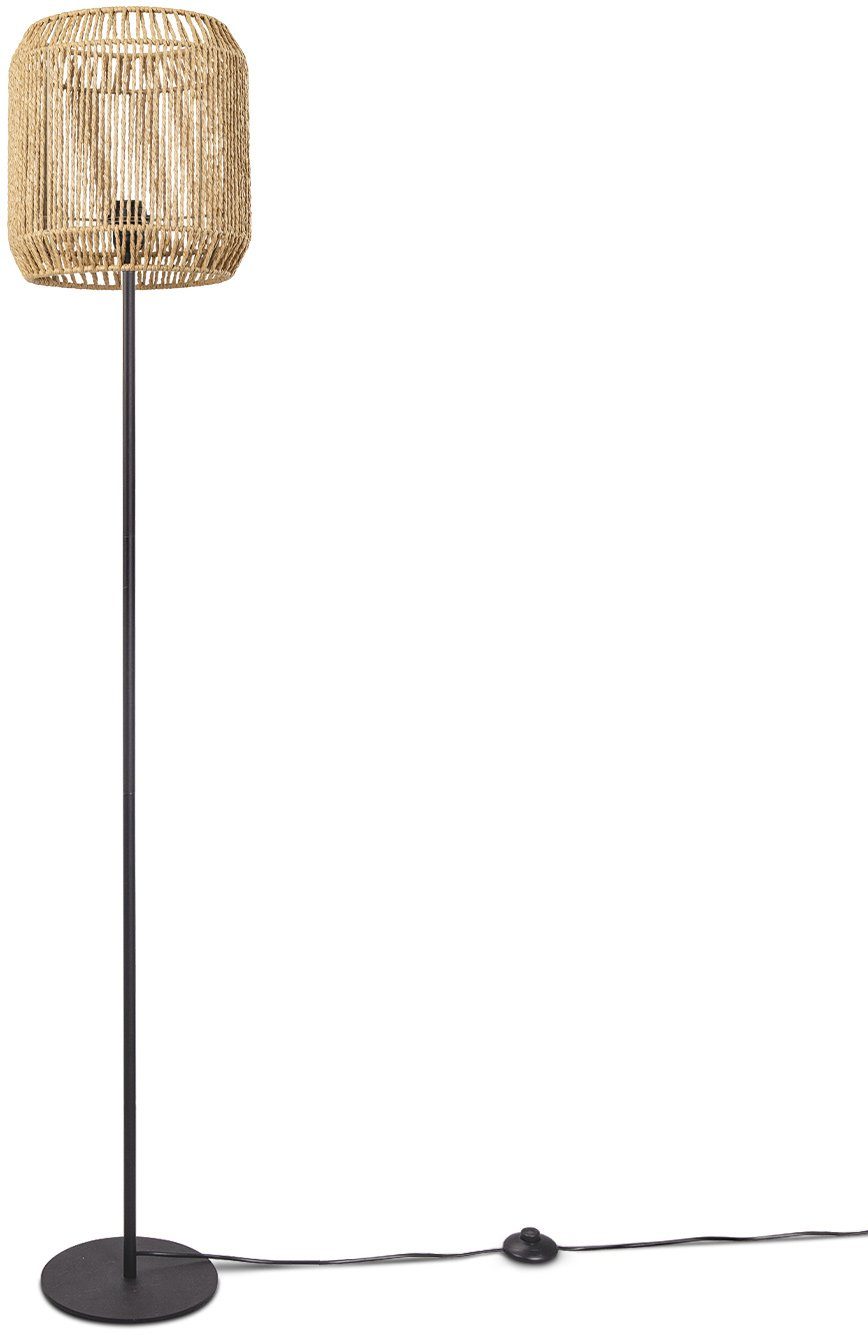 Paco Home Staande lamp Pedro moderne led lamp in boho-look, woonkamer, slaapkamer, fitting e27