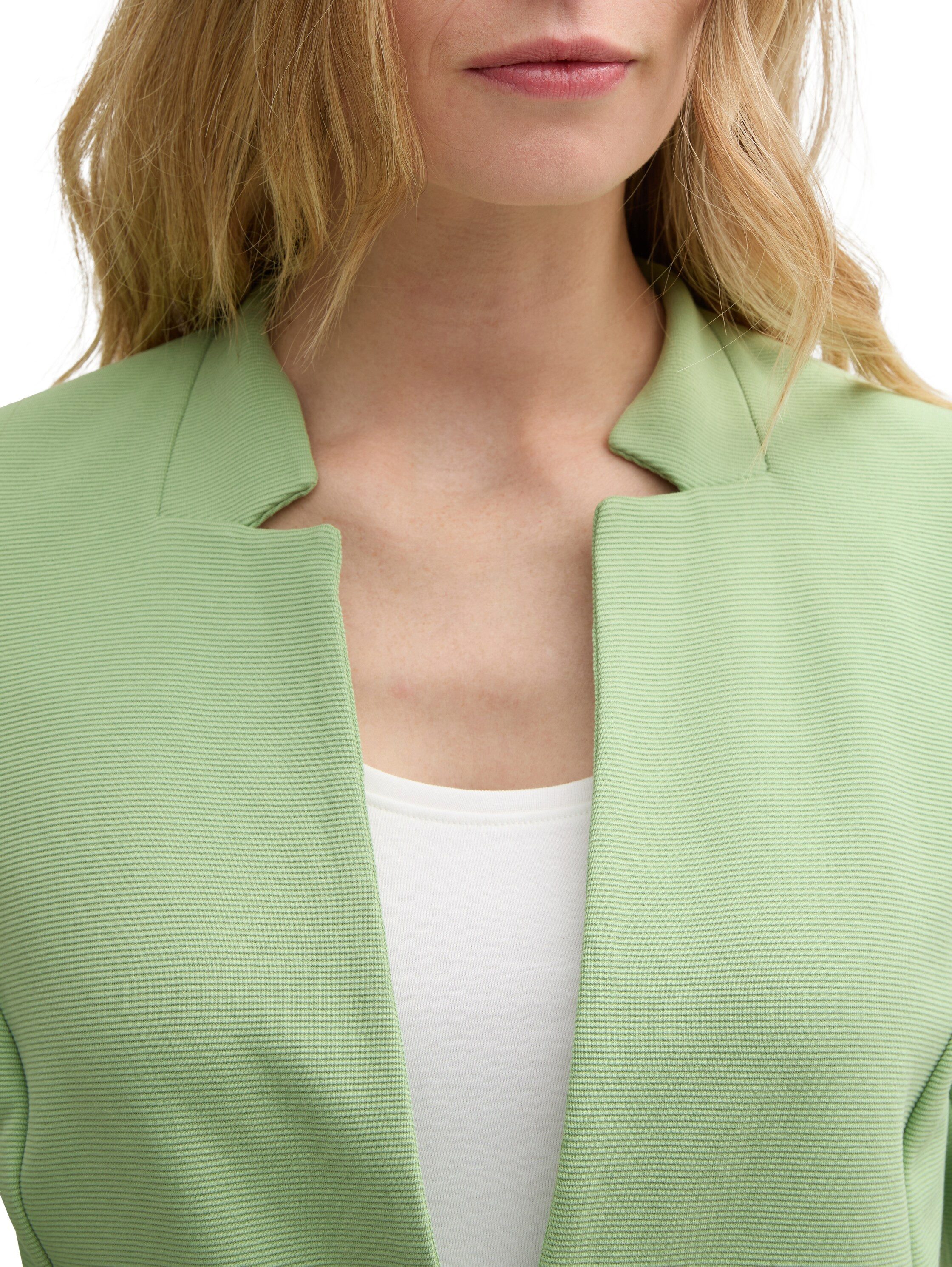 Tom Tailor Sweatblazer Ottoman met opgestikte zakken en structuur