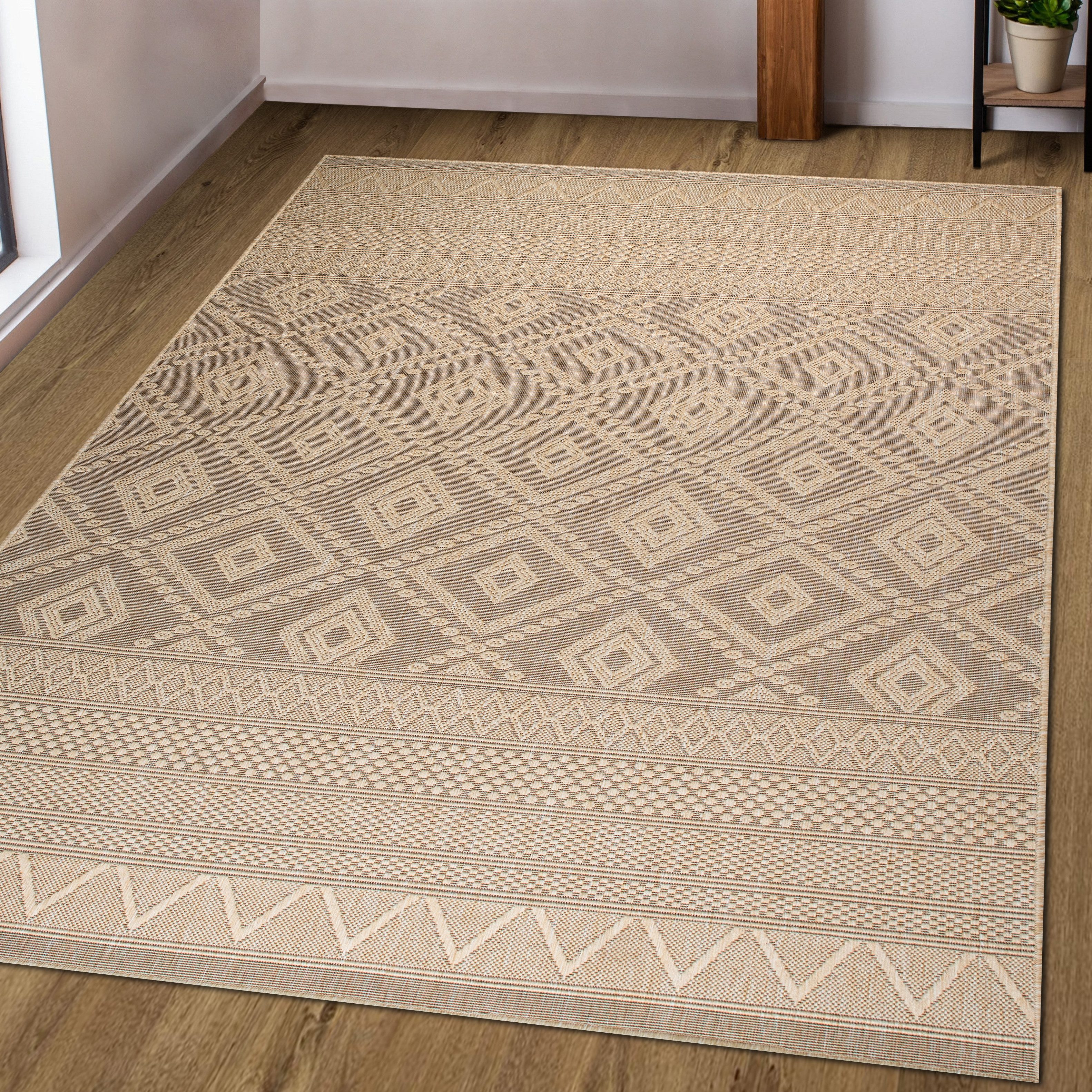 my home Vloerkleed Toronto is ook als loper verkrijgbaar Geschikt voor binnen en buiten, sisal-look, weerbestendig & uv-bestendig, boho