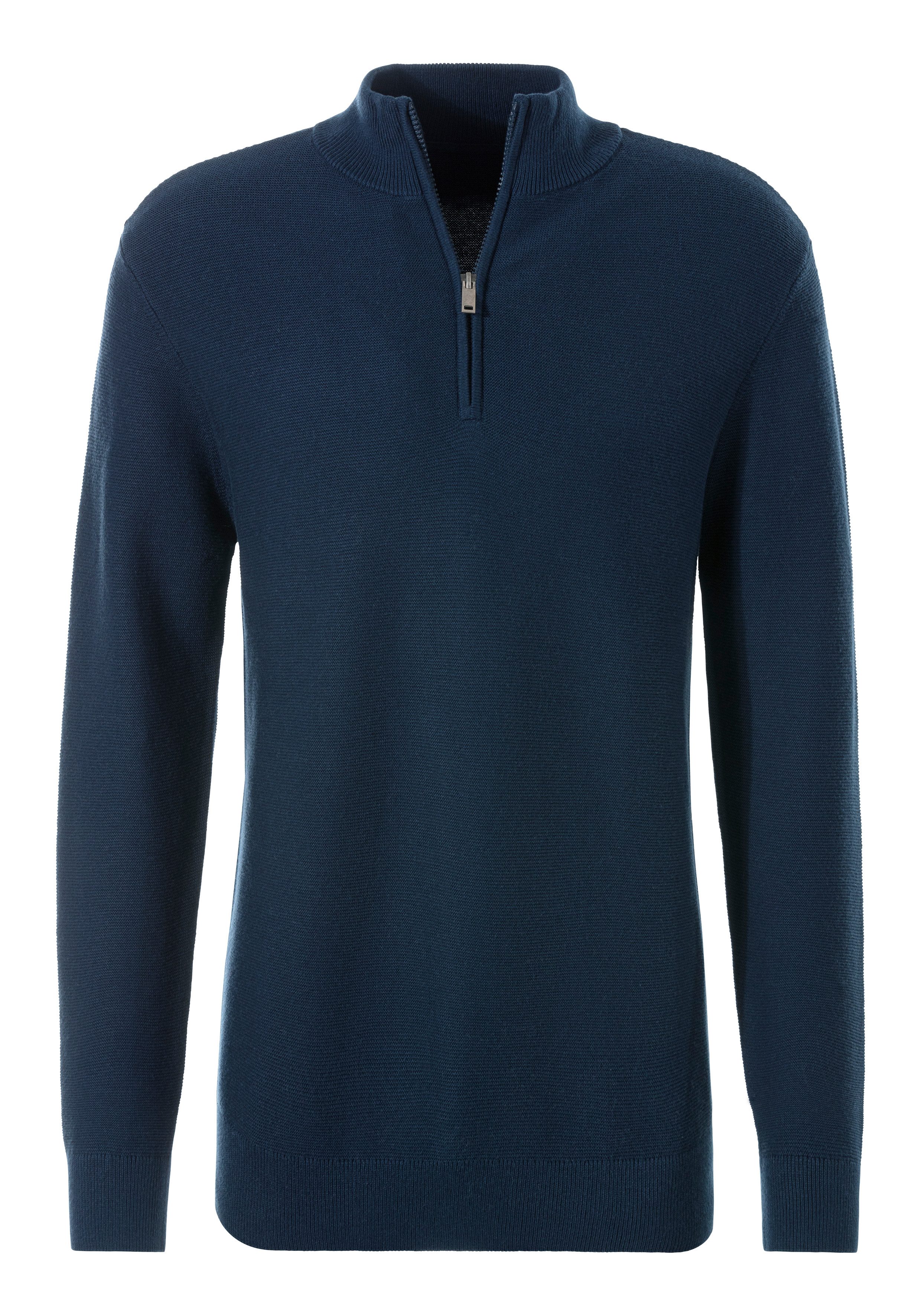 AUTHENTIC LE JOGGER Schipperstrui Pullover met opstaande kraag en rits