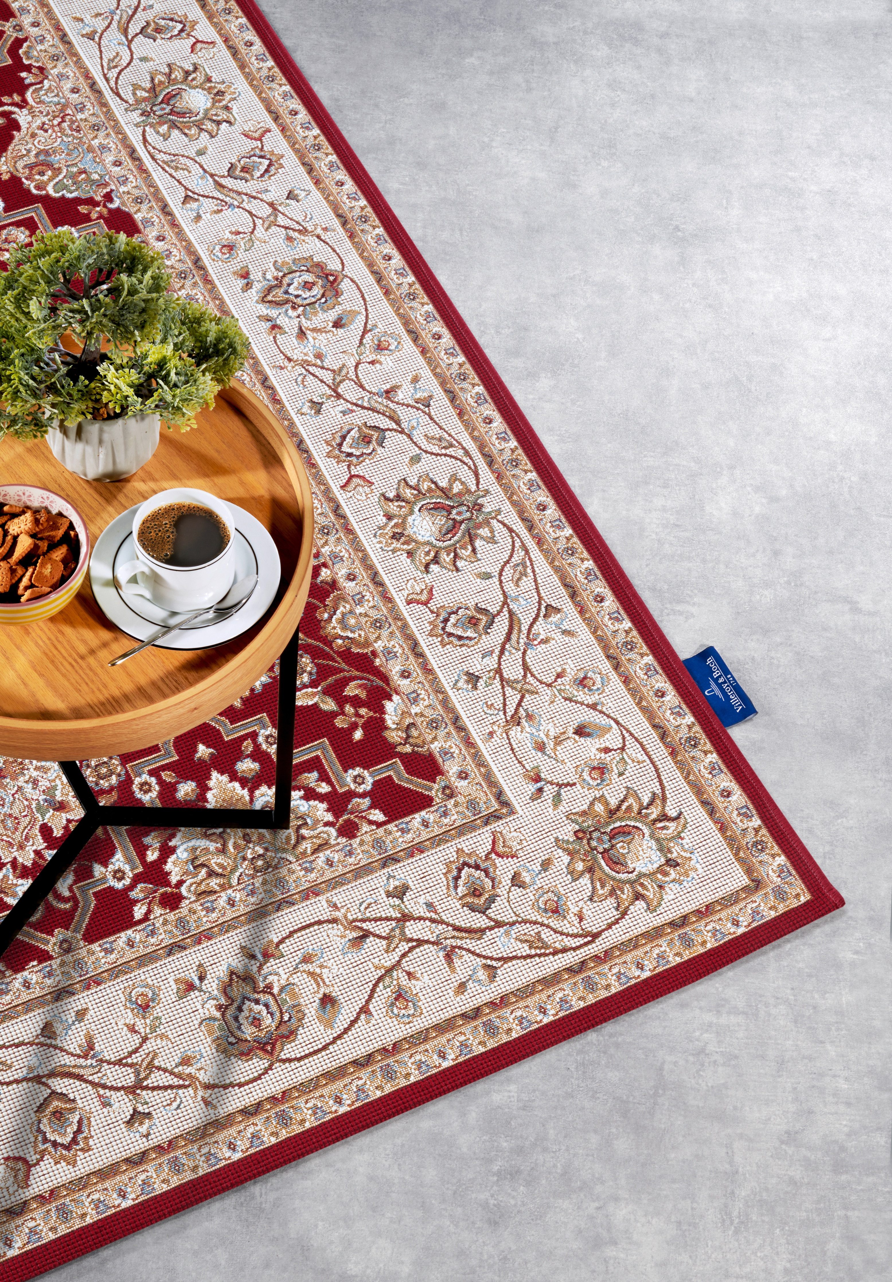 Villeroy & Boch Outdoorkleed Pierre Buiten, vlakweefsel, weerbestendig, balkon, tuin, klassiek, terras