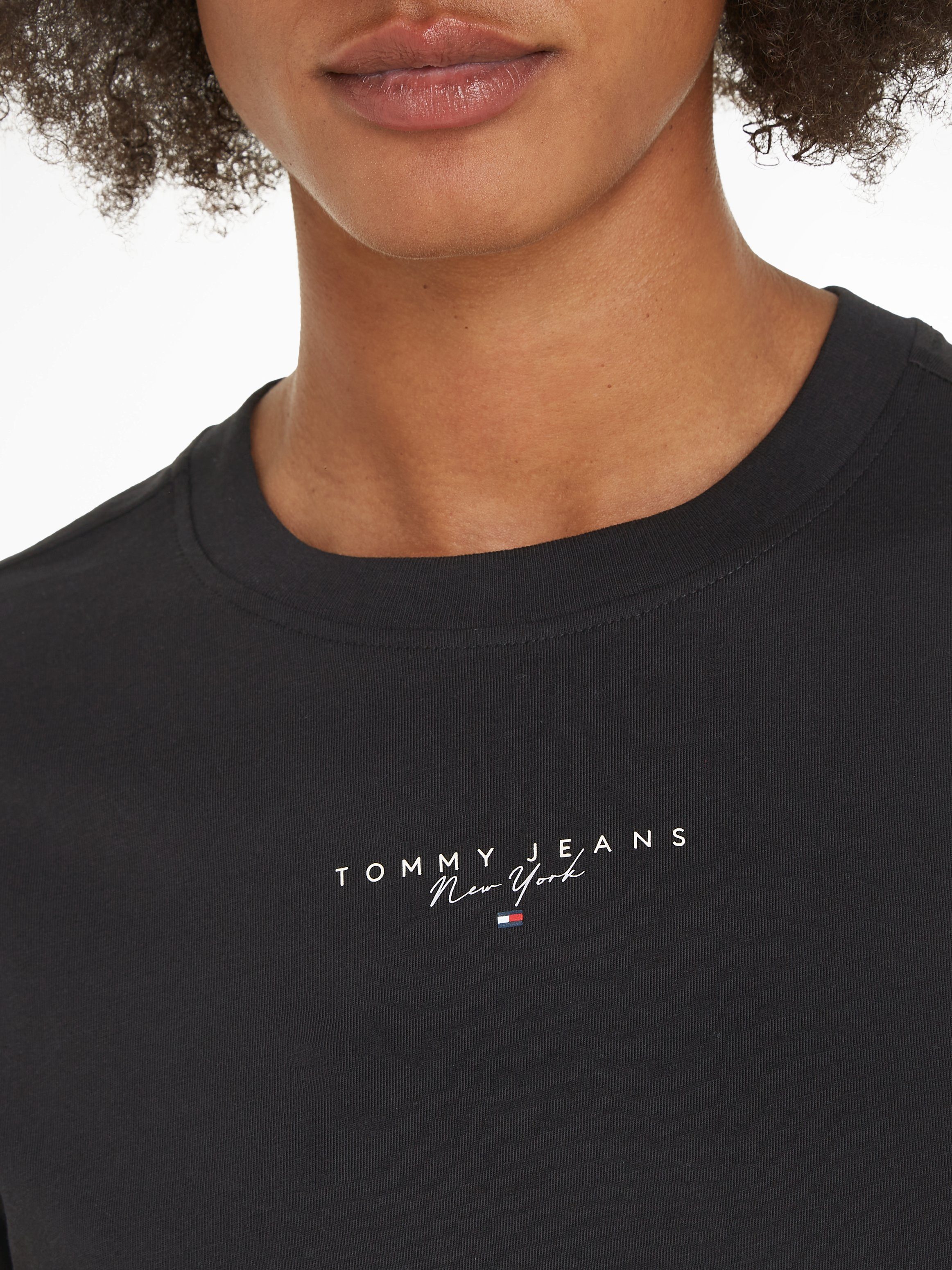 TOMMY JEANS Shirt met ronde hals TJW REG ESSENTIAL LOGO + TEE EXT