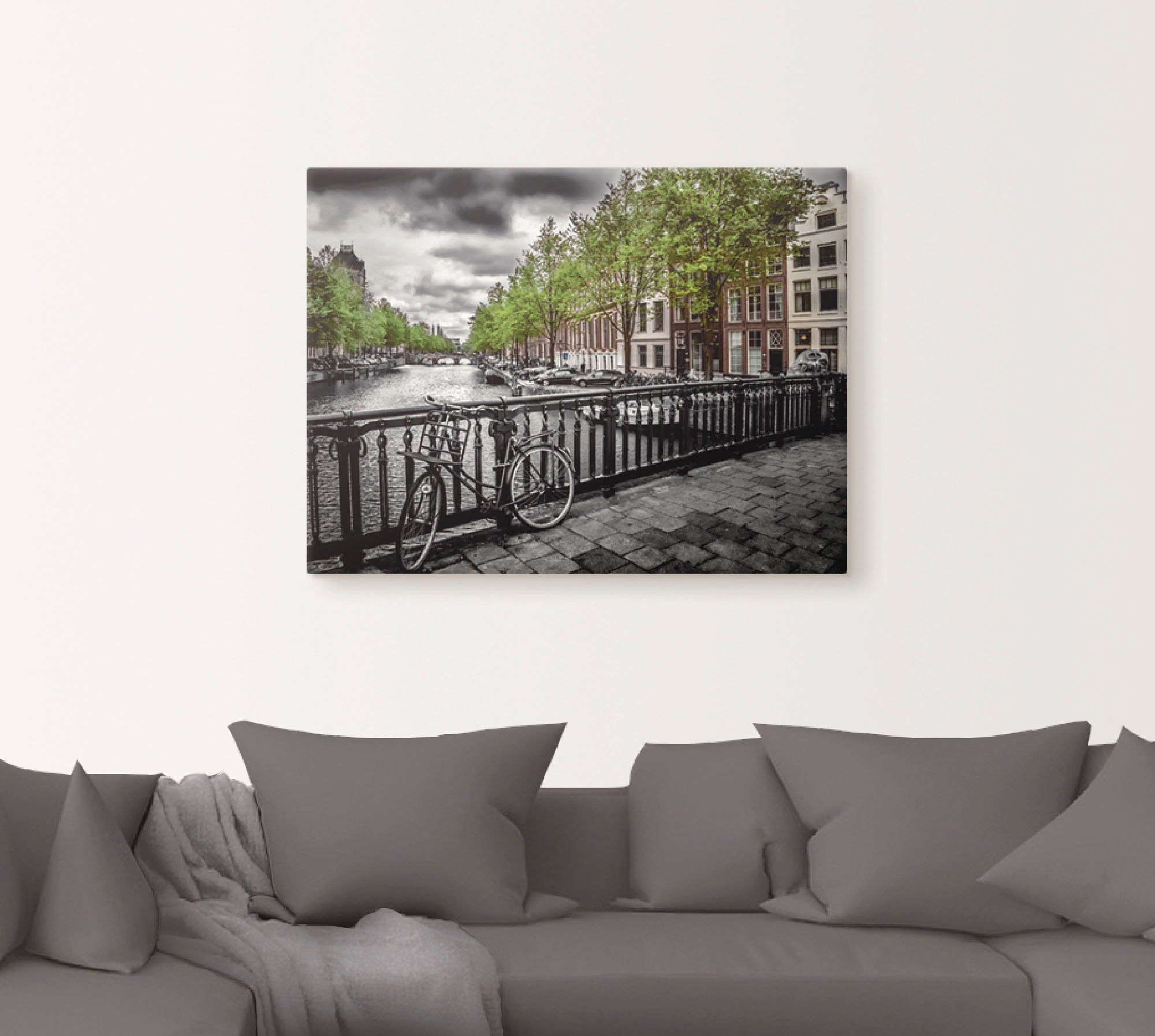 Artland Artprint Amsterdam Keizergracht II als artprint van aluminium, artprint op linnen, muursticker, verschillende maten
