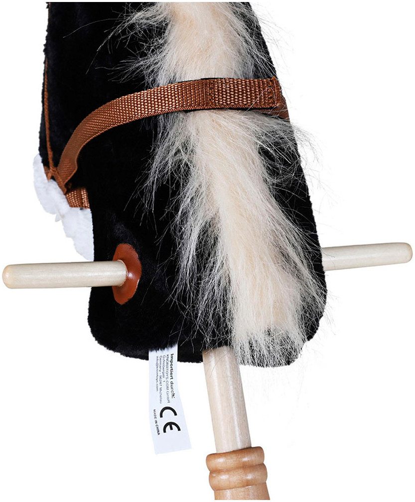 Knorrtoys® Stokpaardje Blacky met geluid