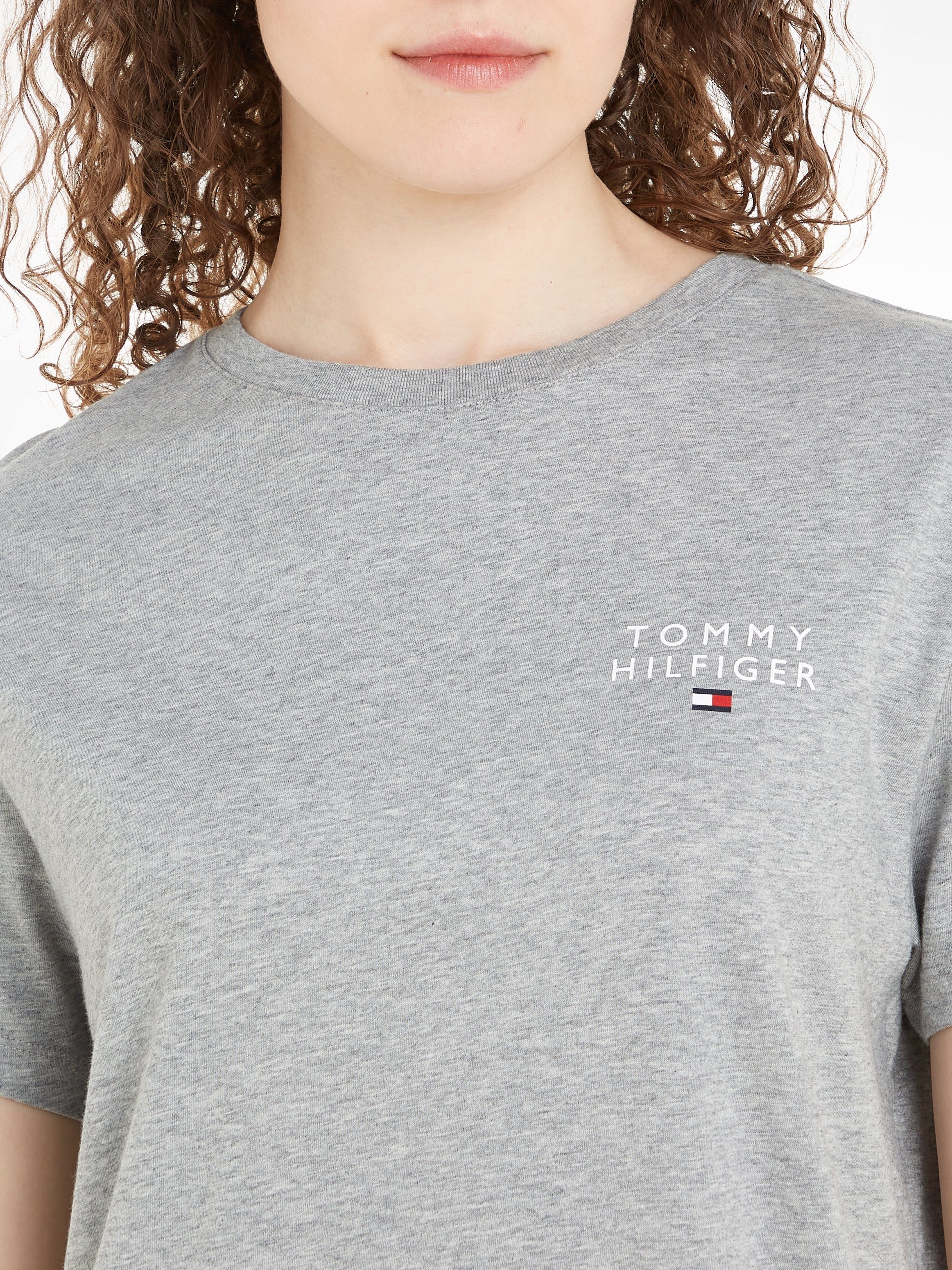 Tommy Hilfiger Underwear Nachthemd SHORT SLEEVE T-SHIRT DRESS met tommy hilfiger logo print