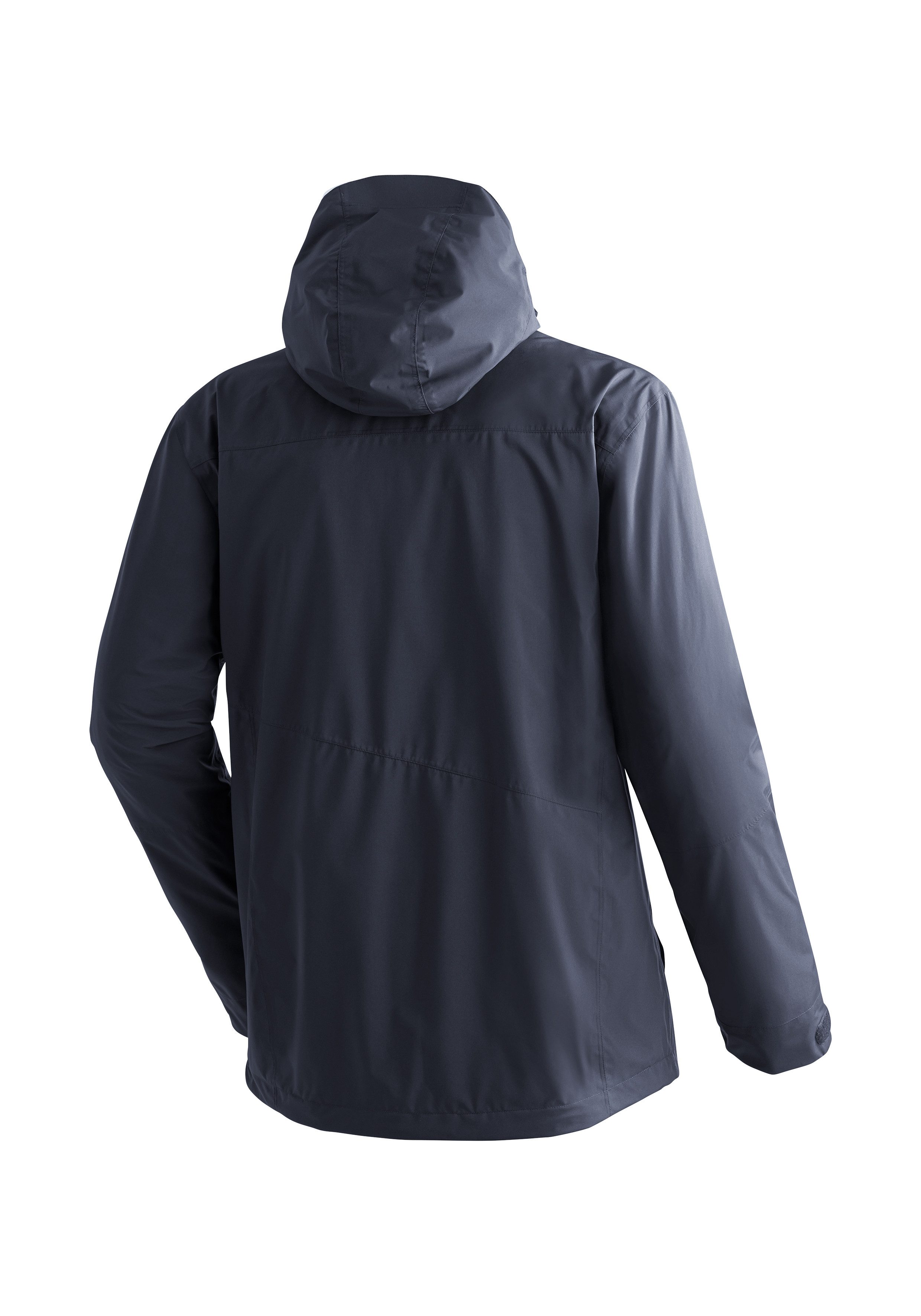 Maier Sports Functioneel jack Metor 3in1 M Heren 3-in-1 jas, outdoorjas wind/waterdicht, ritszakken en capuchon