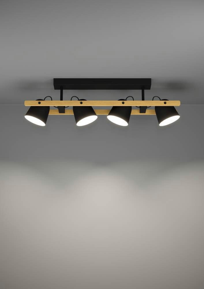 EGLO Plafondlamp HORNWOOD-Z FSCM70HB, ZigBee, app en spraakbesturing Alexa, RGB, dimbaar, 78 cm (1 stuk)