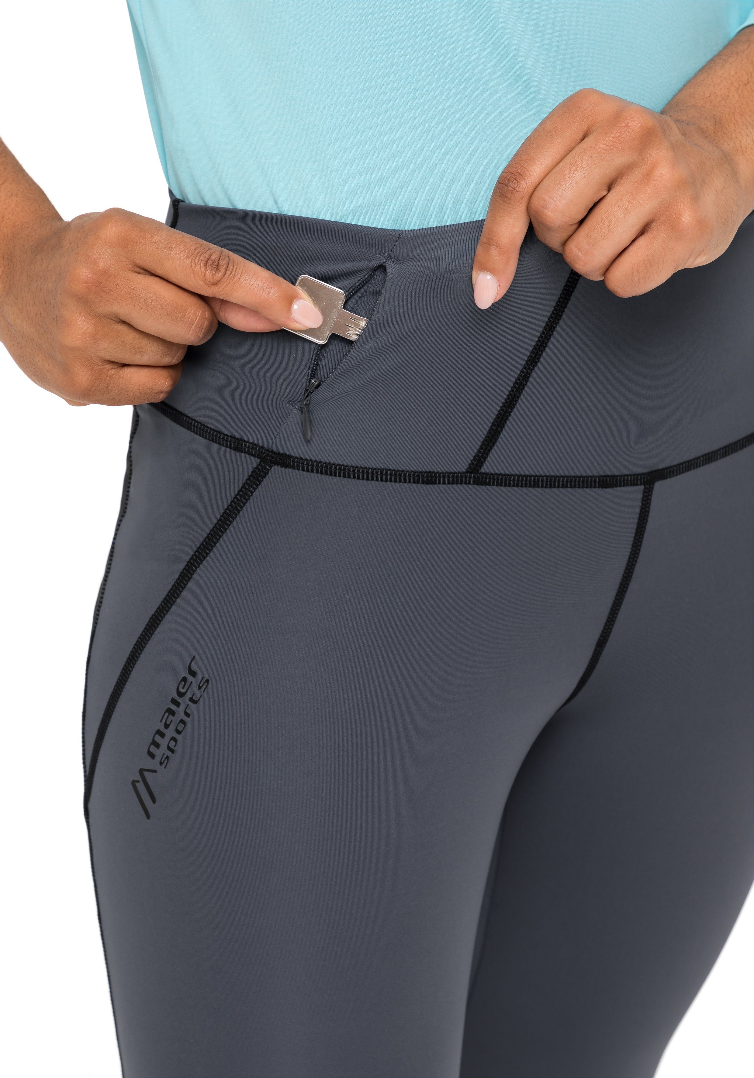 Maier Sports Outdoorbroek Arenit W Dames wandelbroek, lange outdoor-tight, trekkingbroek