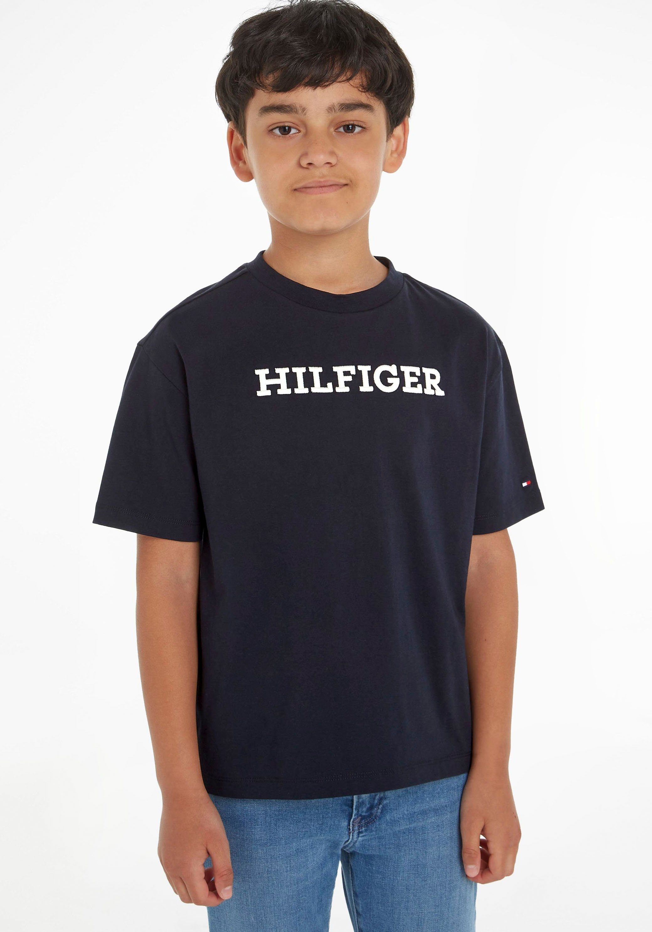 Tommy Hilfiger T-shirt U MONOTYPE TEE S/S met groot logoborduursel