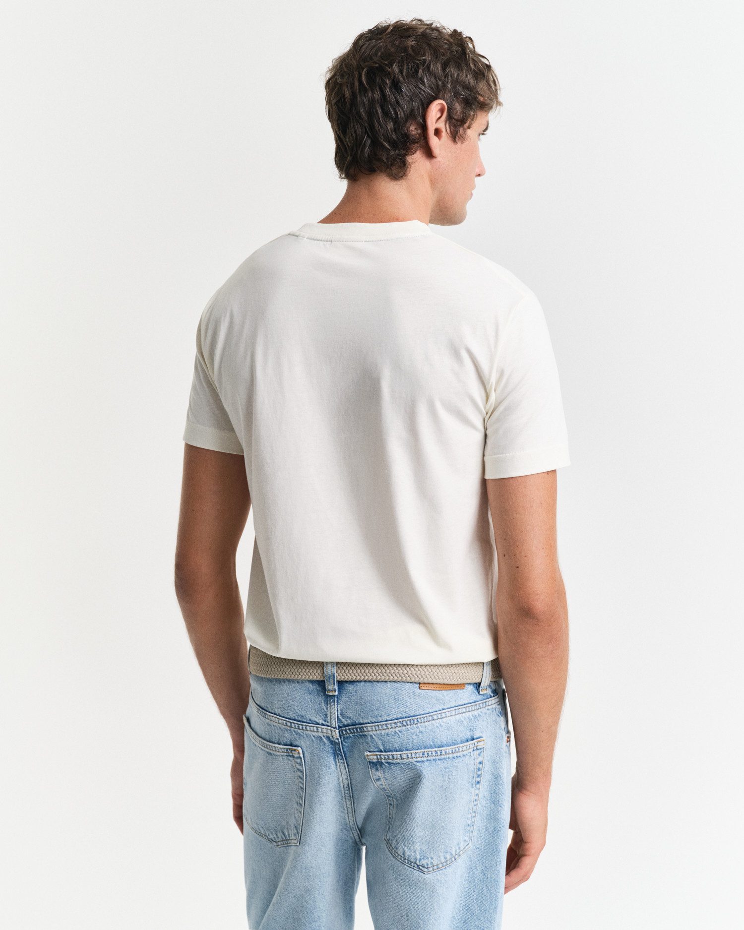Gant Shirt met ronde hals GRAPHIC SS T-SHIRT met een unieke seizoensgebonden gant-grafiekprint op de borst