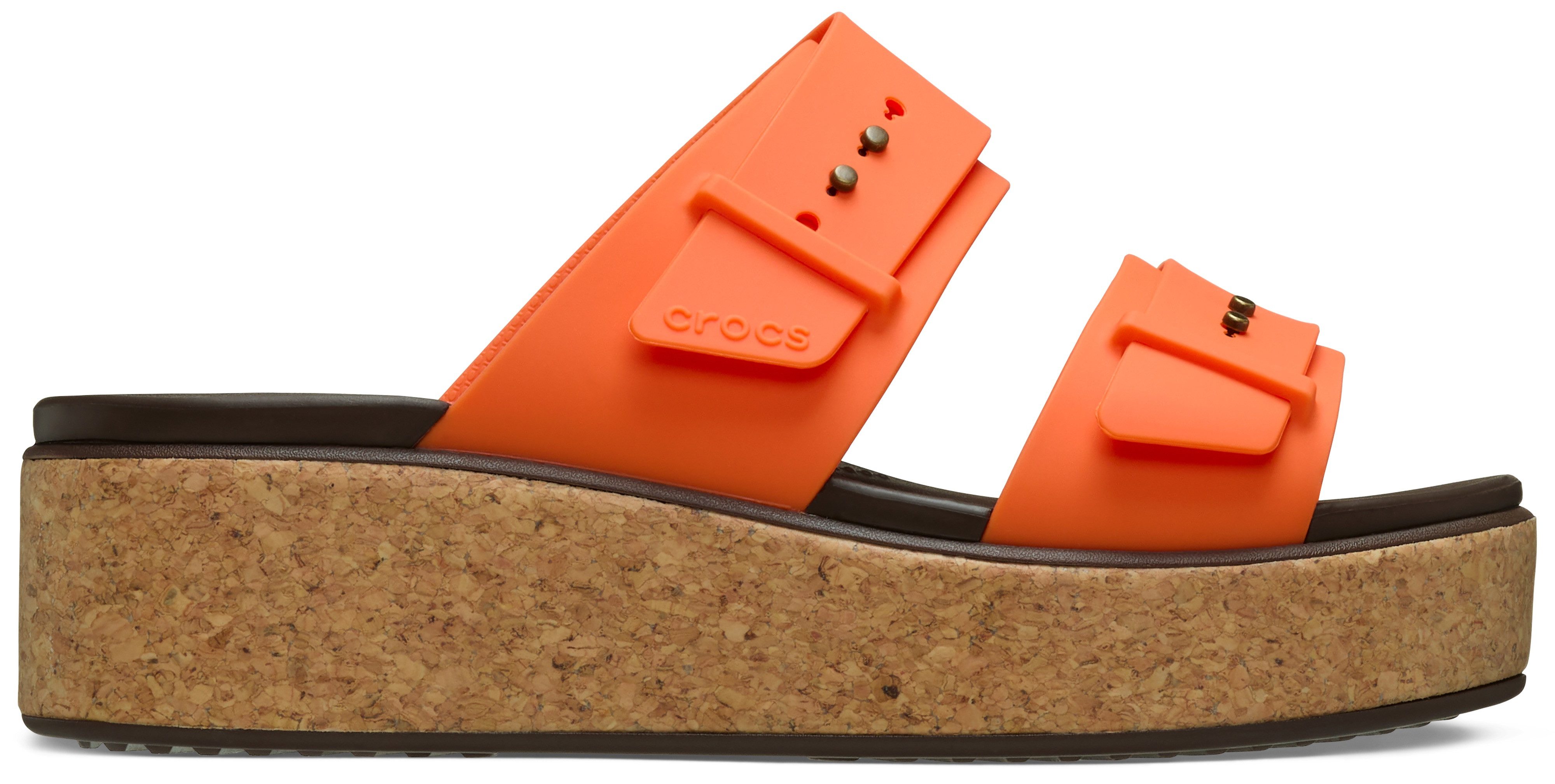 Crocs Sleehakmuiltjes Brooklyn Cork Buckle