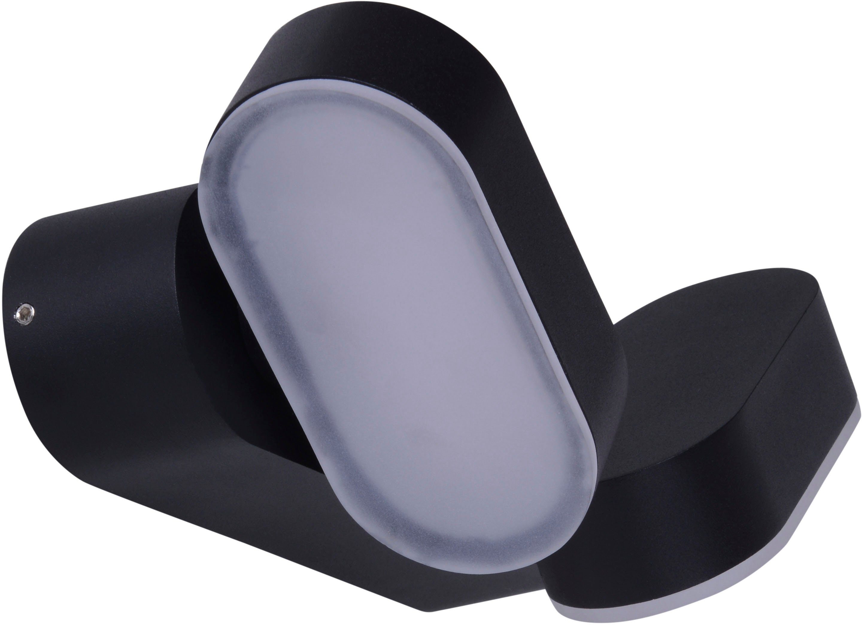 näve Ledwandlamp voor buiten Motus 2 beweegbare lichtblokken incl. 60 led zwart warmwit ip 54 (1 stuk)