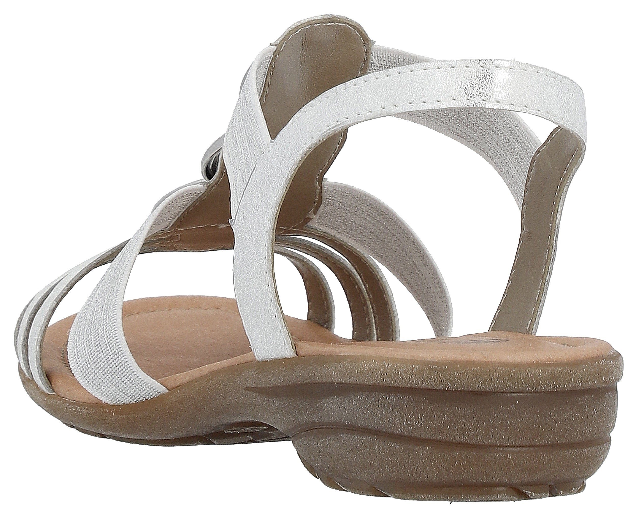 Remonte Sandalen , sleehak, zomerschoen, sandaal met elastische banden