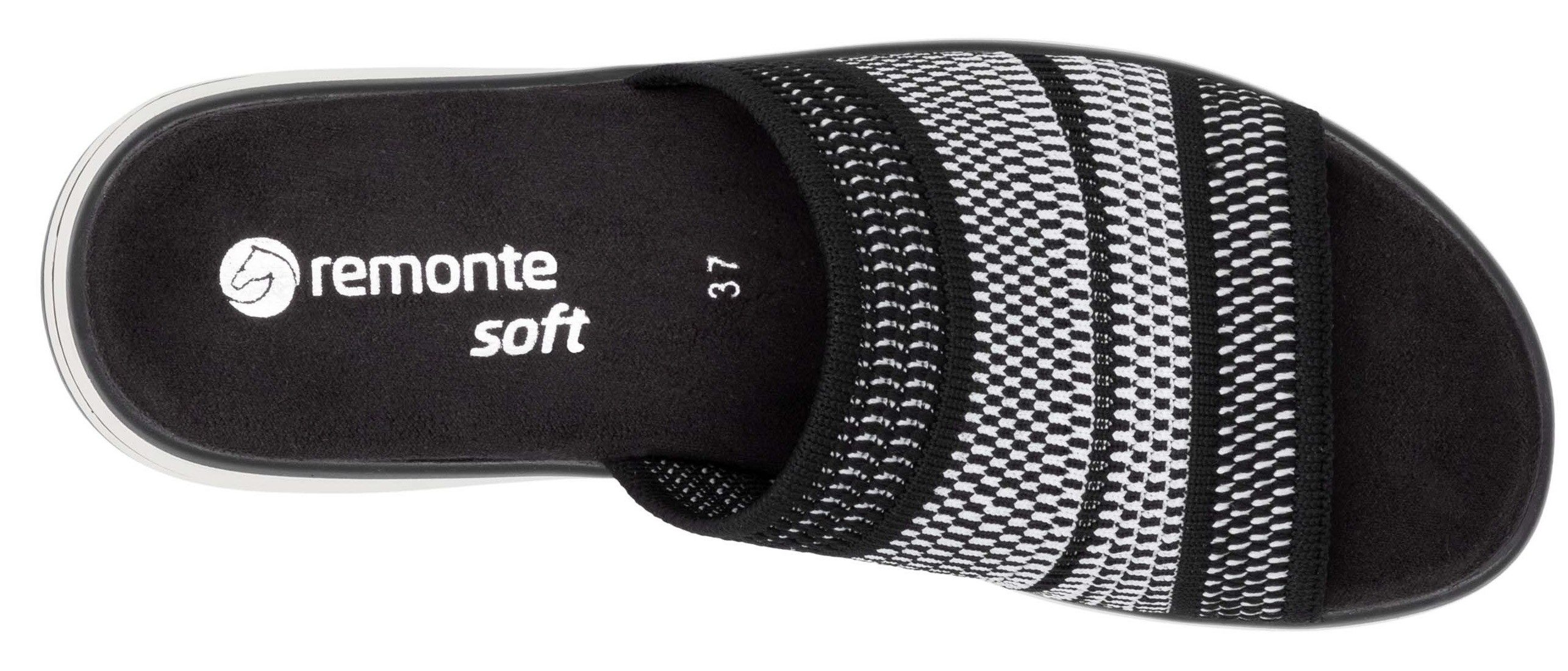 Remonte Slippers , sleehak, zomerschoen, slippers met praktische elastische rand