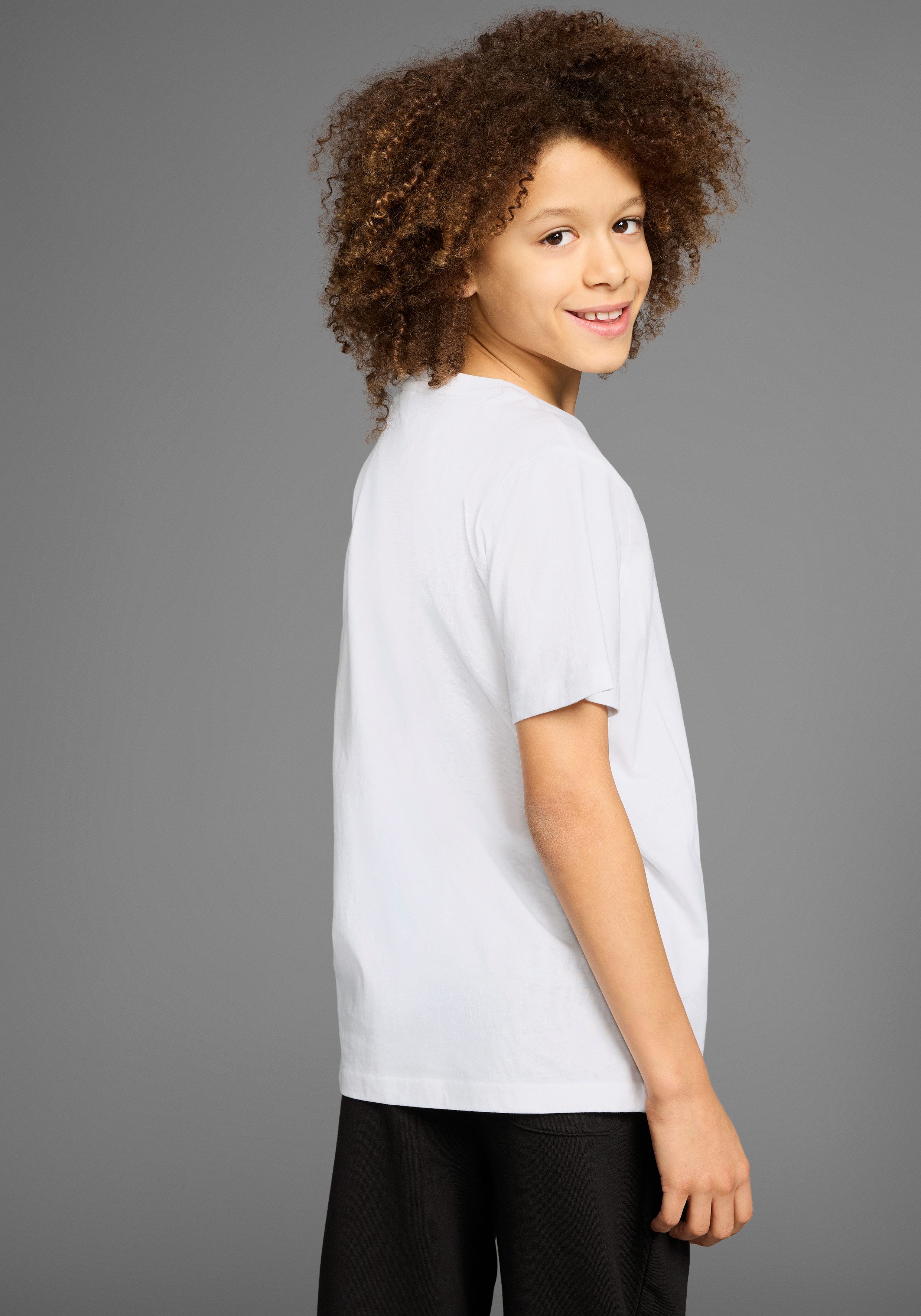 KangaROOS T-shirt 2-pack T-shirts met kleine borduursel (set, 2-delig)