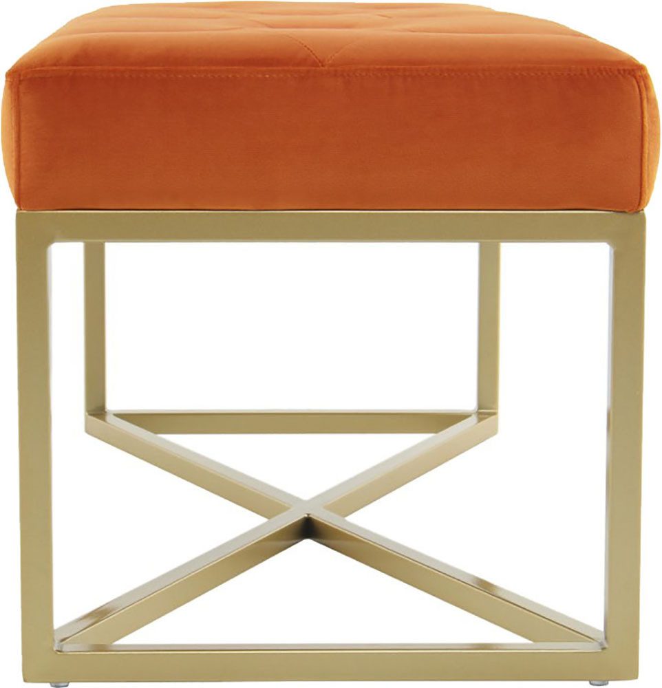 Kayoom Zitbank Diaz 125, Elegante uitstraling door goudkleurig frame, biedt meerdere zitplaatsen (1 stuk)