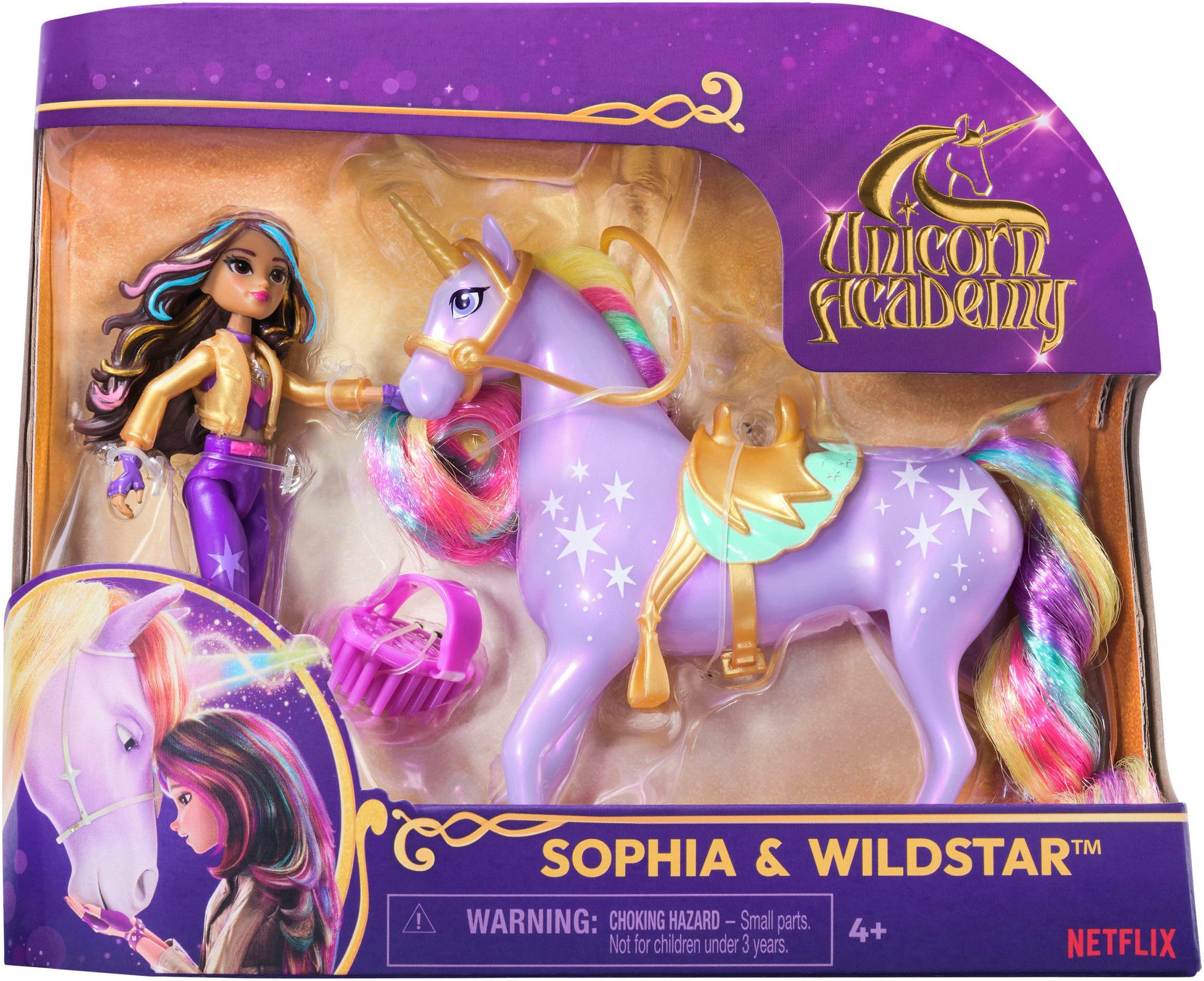 Spin Master Aankleedpop Unicorn Academy - Small Doll & Unicorn - Sophia & Wildstar