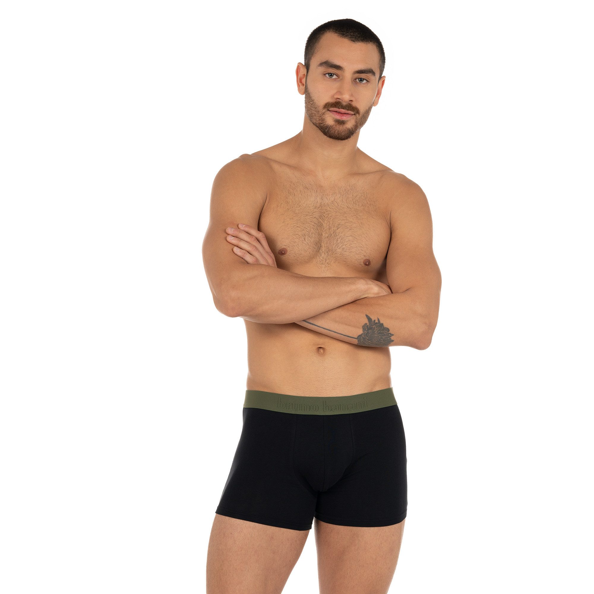 Bruno Banani Boxershort Flowing met contrastkleurige boorden (Set van 2)