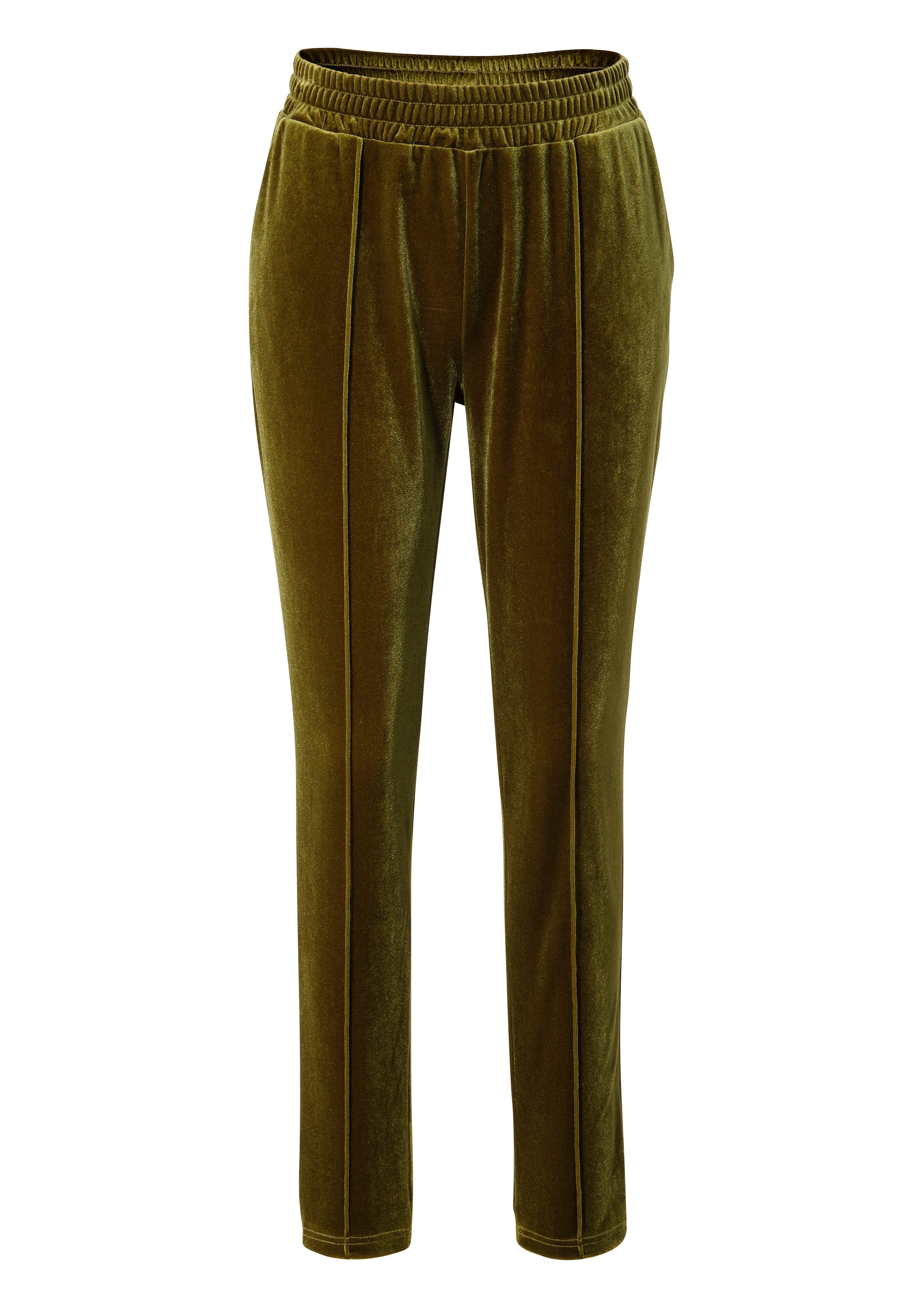 Aniston CASUAL Comfortbroek van edele glanzende fluweel