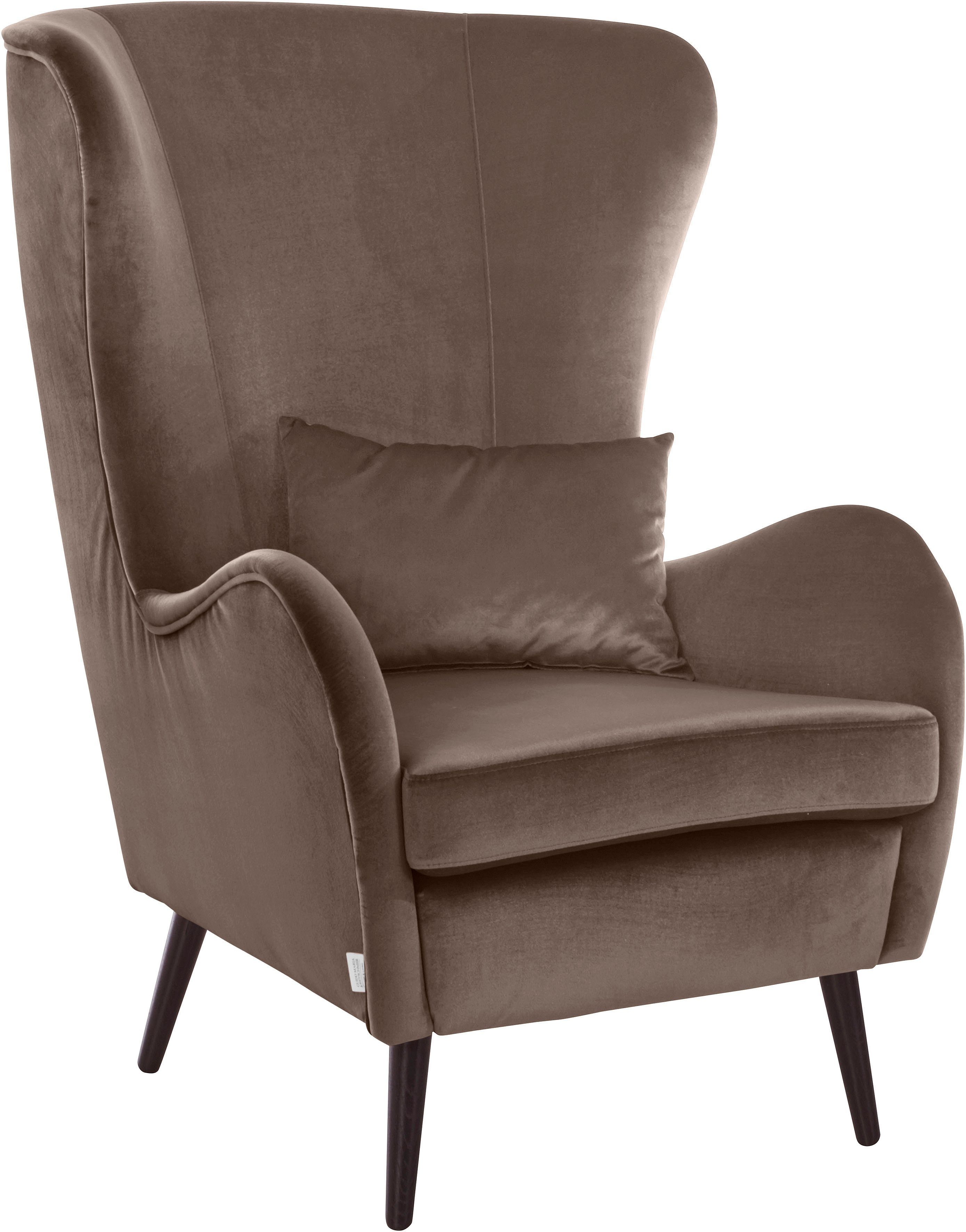 Home affaire Fauteuil Sallito, oorfauteuil, TV-stoel voor woonkamer, ook in velours cord