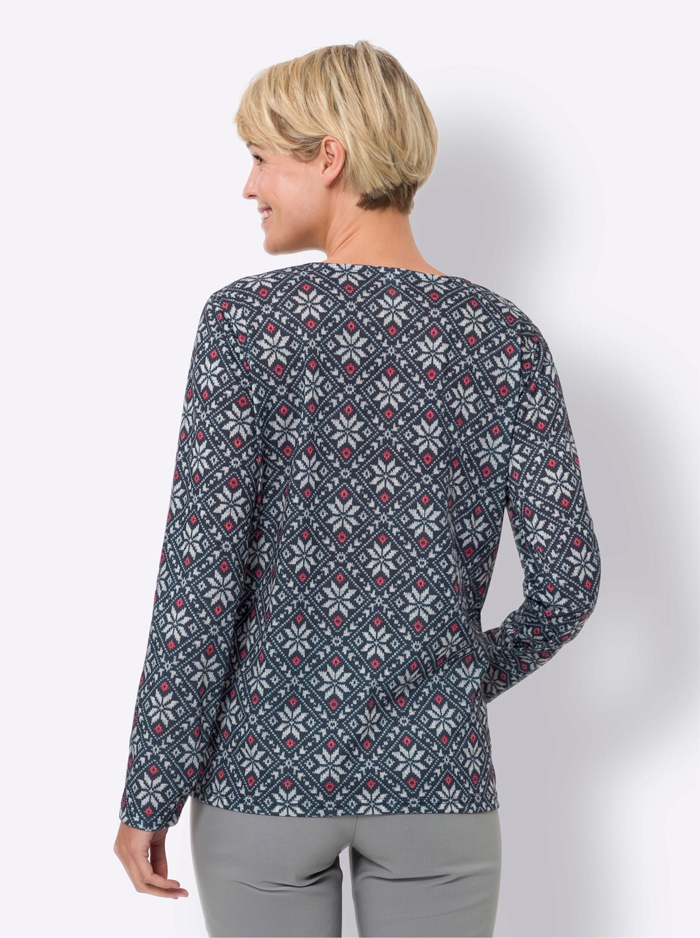 Classic Basics Shirt met lange mouwen Shirt met ronde hals (1-delig)