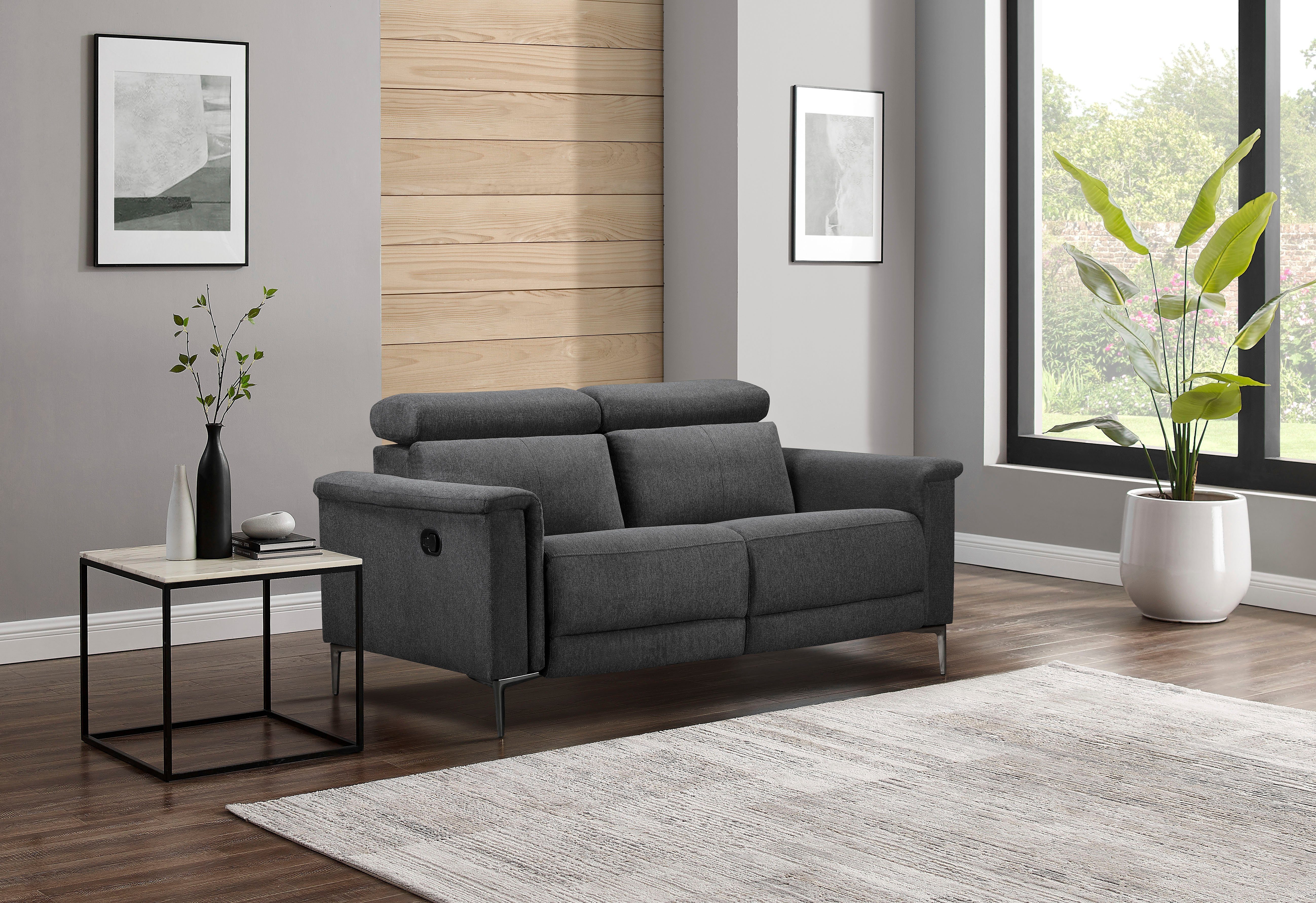 Places of Style 2-zitsbank Lund handmatige of elektrische relaxfunctie en usb-a,