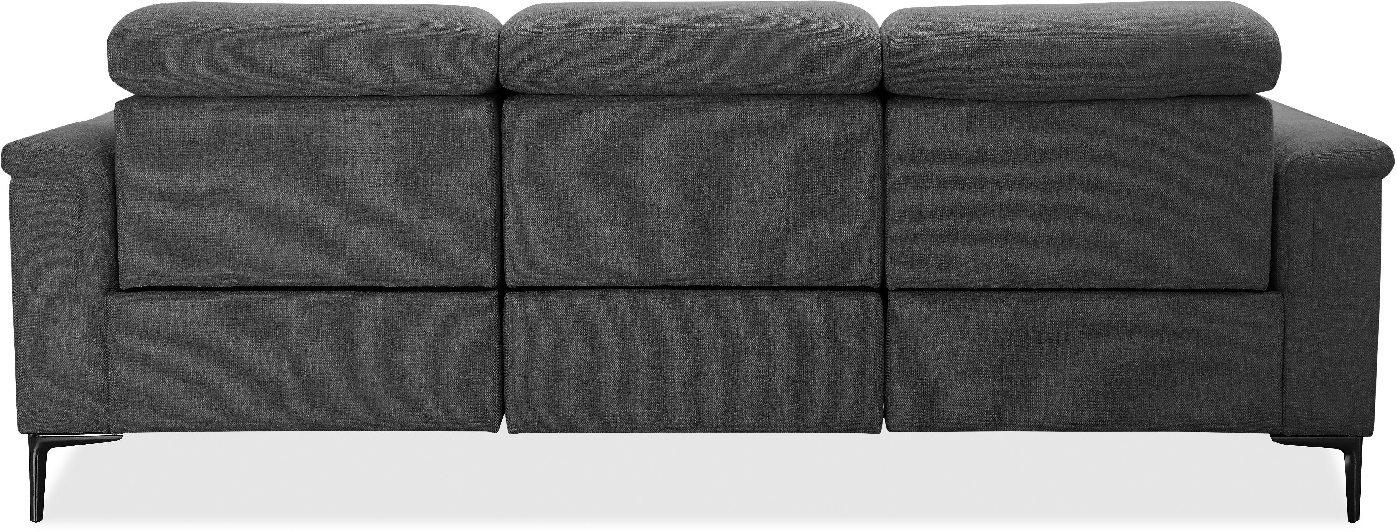 Places of Style 3-zitsbank Lund, met handmatige en elektrische relaxfunctie