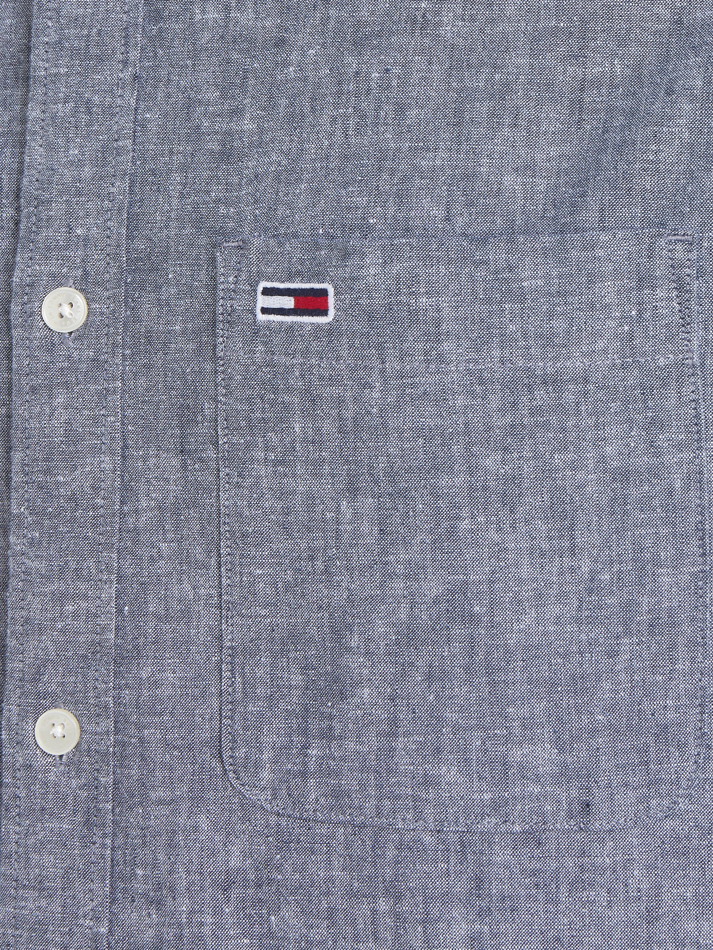 TOMMY JEANS Overhemd met lange mouwen TJM REG MAO LINEN BLEND SHIRT