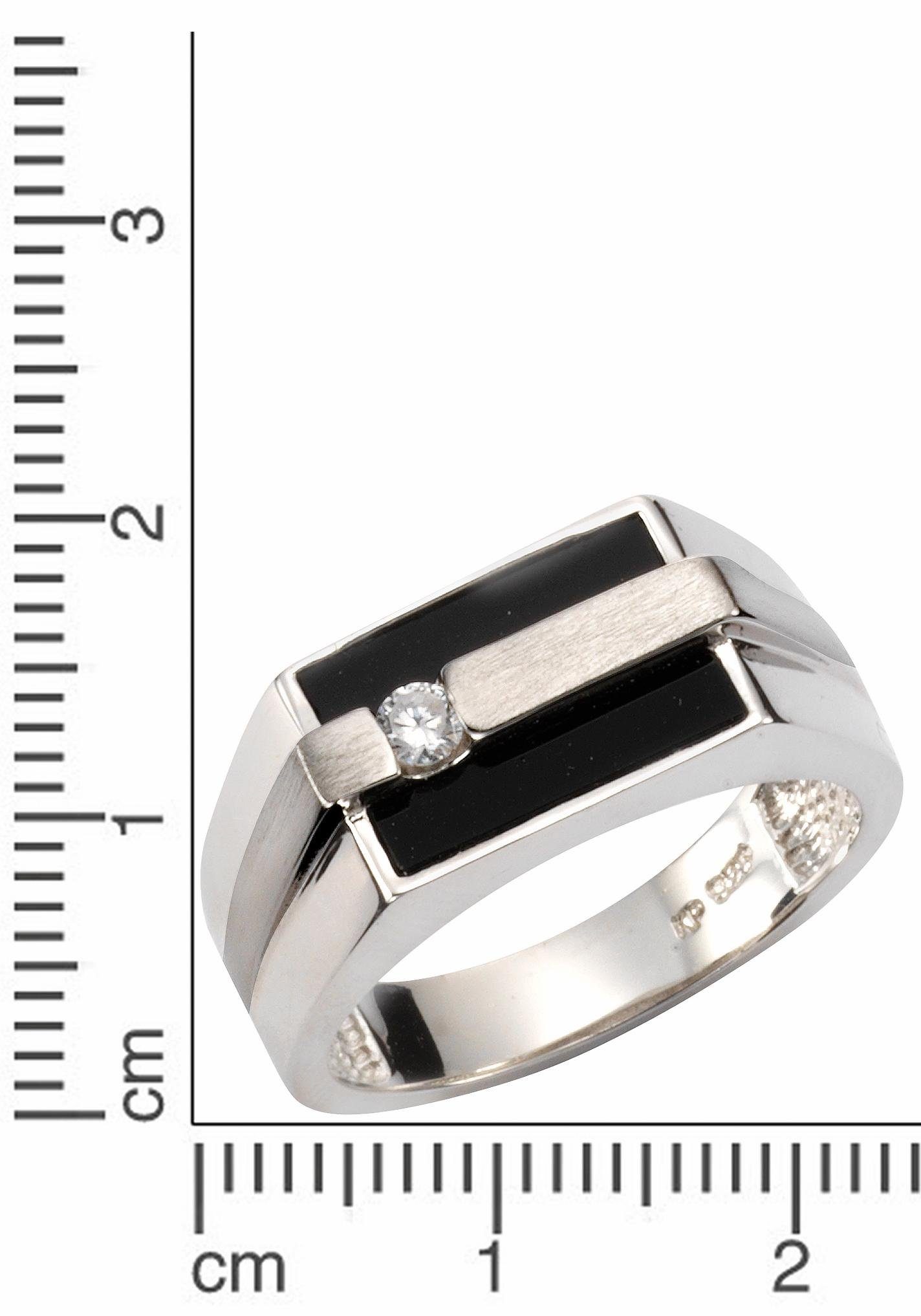 Firetti Ring Sieraad cadeau zilverkleur 925 zilveren ring ringkop vierkant