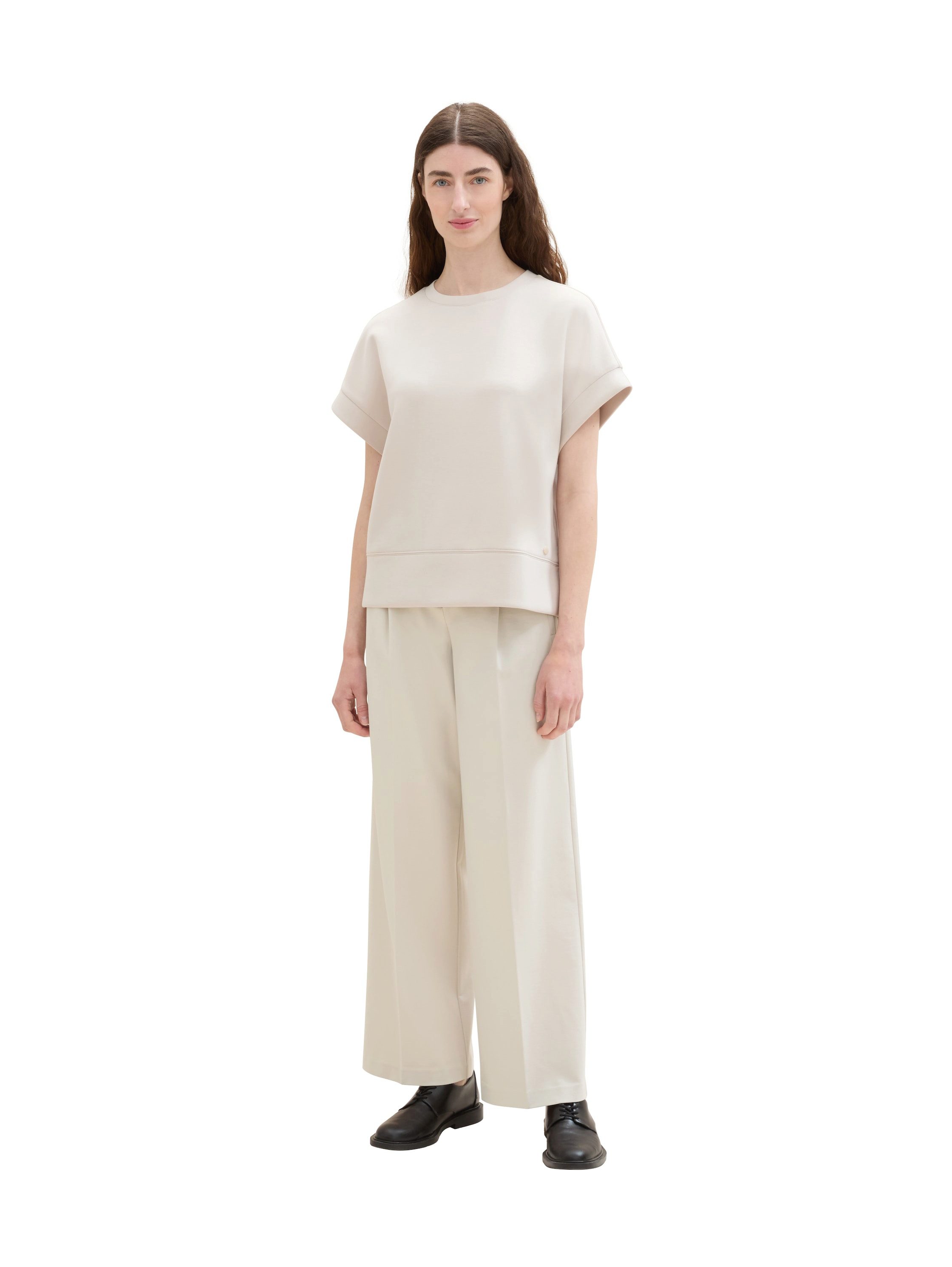 Tom Tailor Jerseybroek Wide leg met zakken