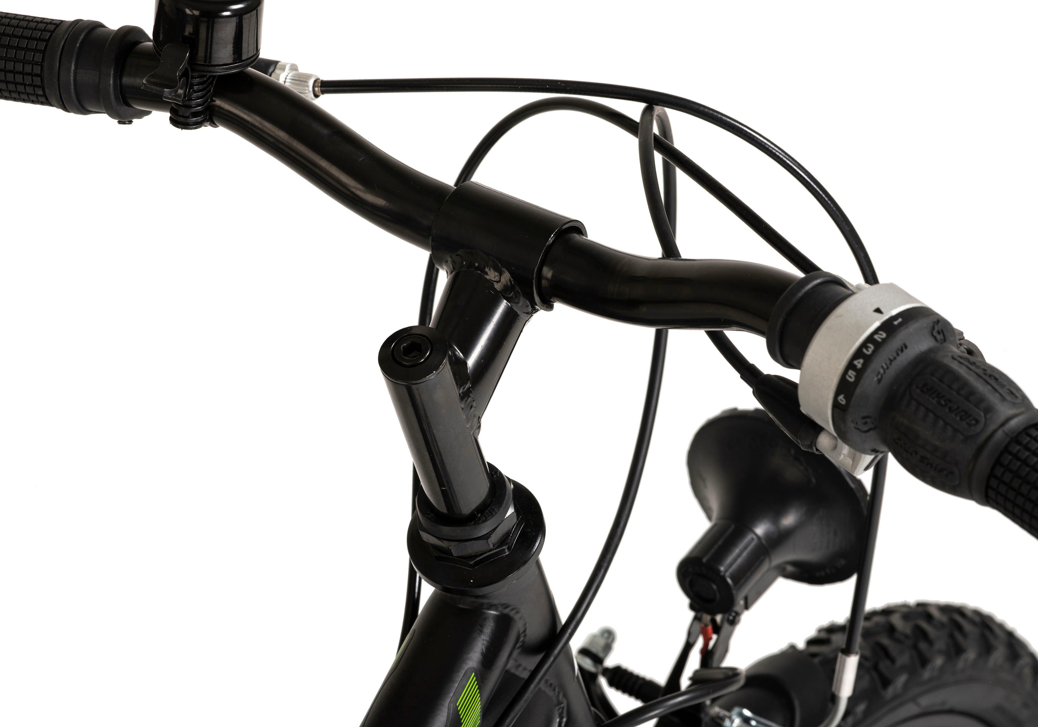 MUSTANG Kinderfiets Kinder-mountainbike Fully ATB 20" Zodiac zwart-groen 6 versnellingen RH 31 cm