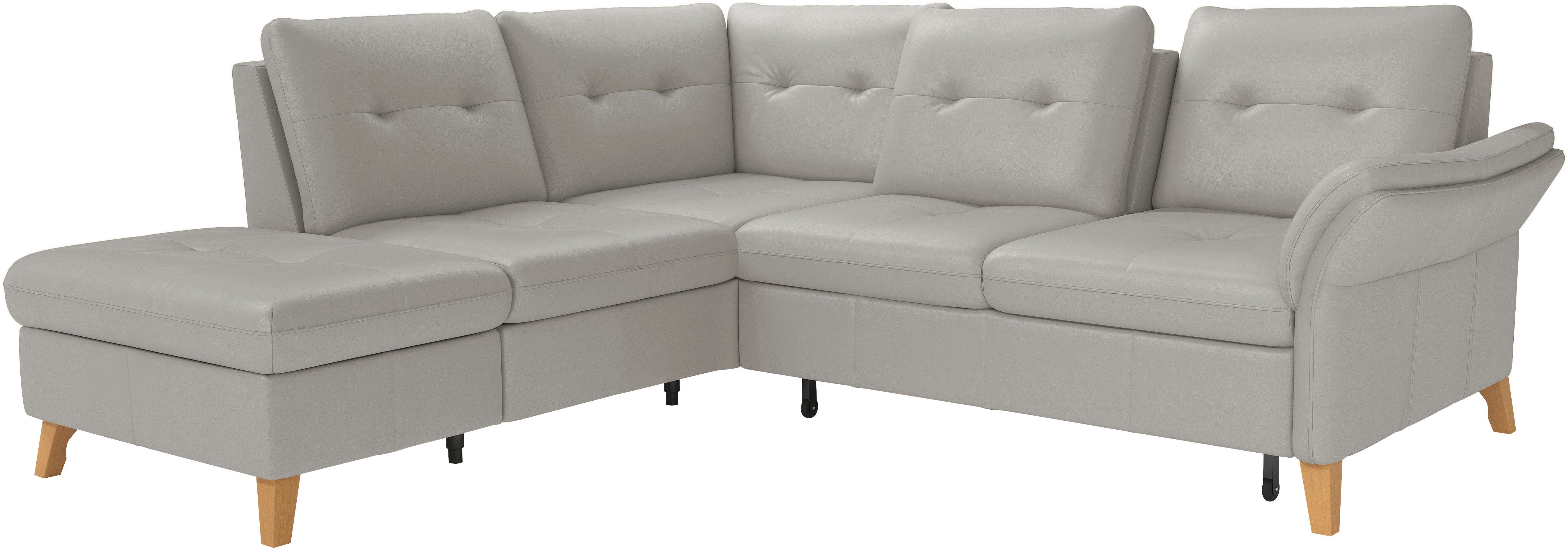 sit&more Hoekbank Göteborg inclusief zitdiepteverstelling, optioneel met bedfunctie & bedlade
