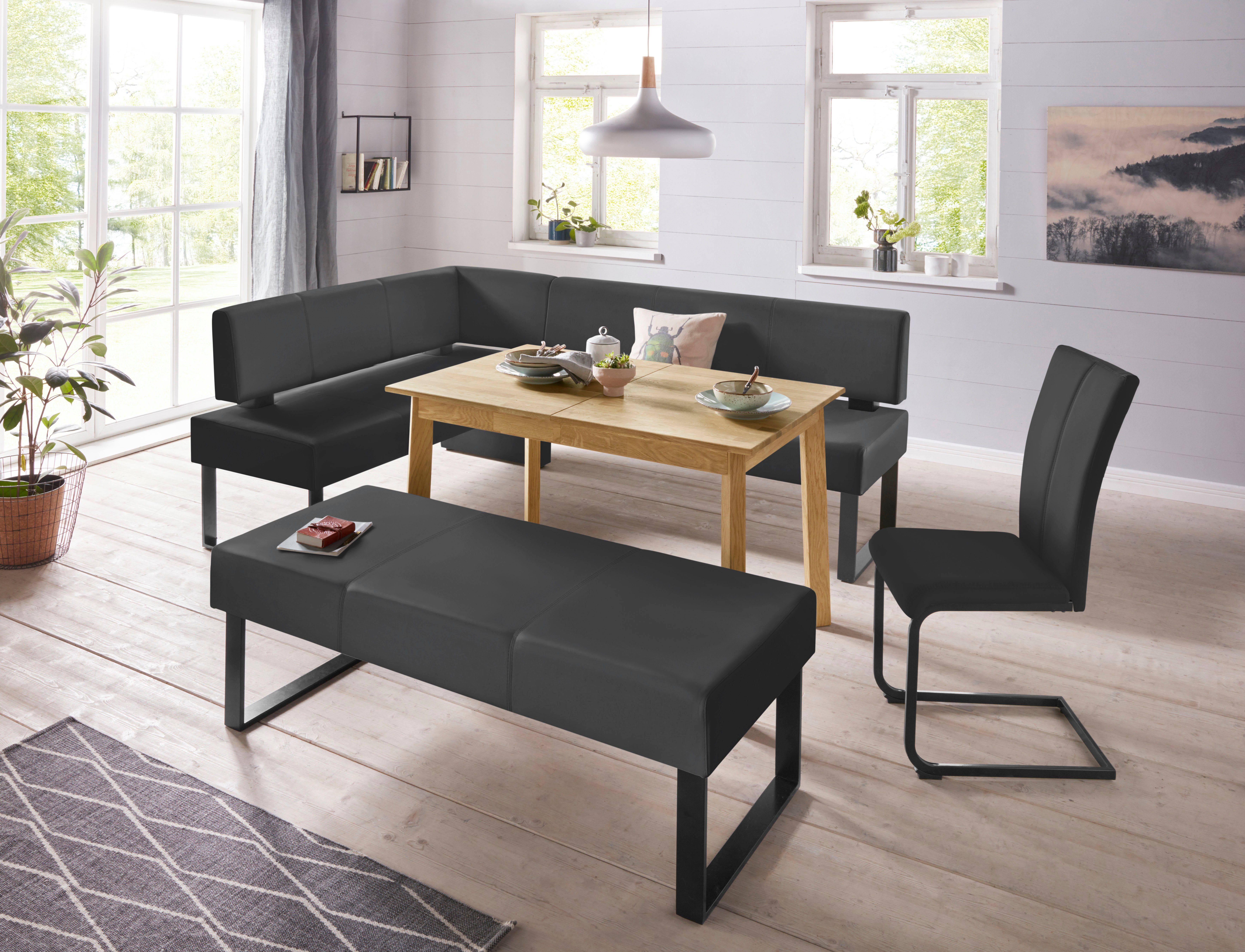 Home affaire Zitbank Oliver Breedte 140 cm, met metalen frame